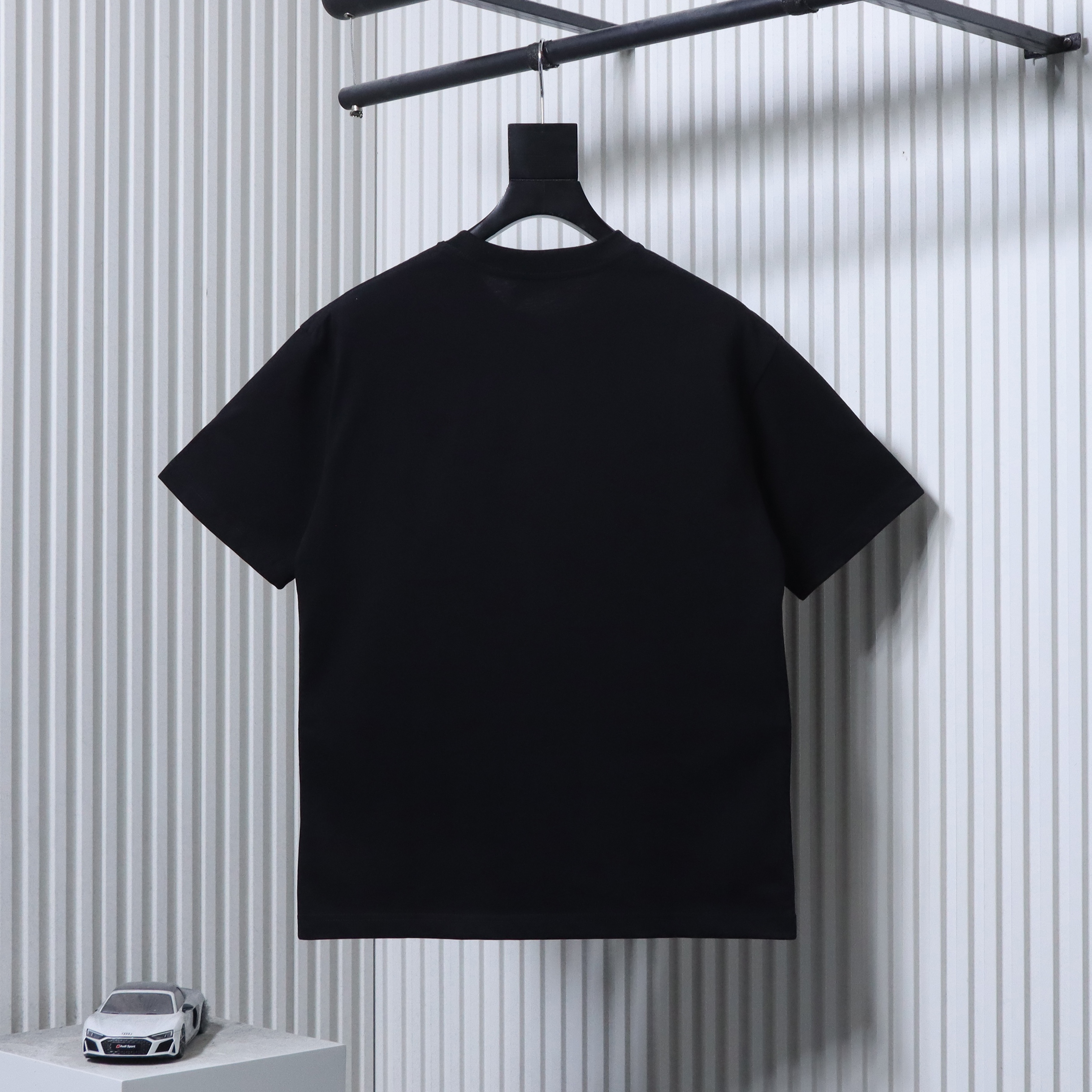 Loewe 25SS Clover Print Black Tee White Print