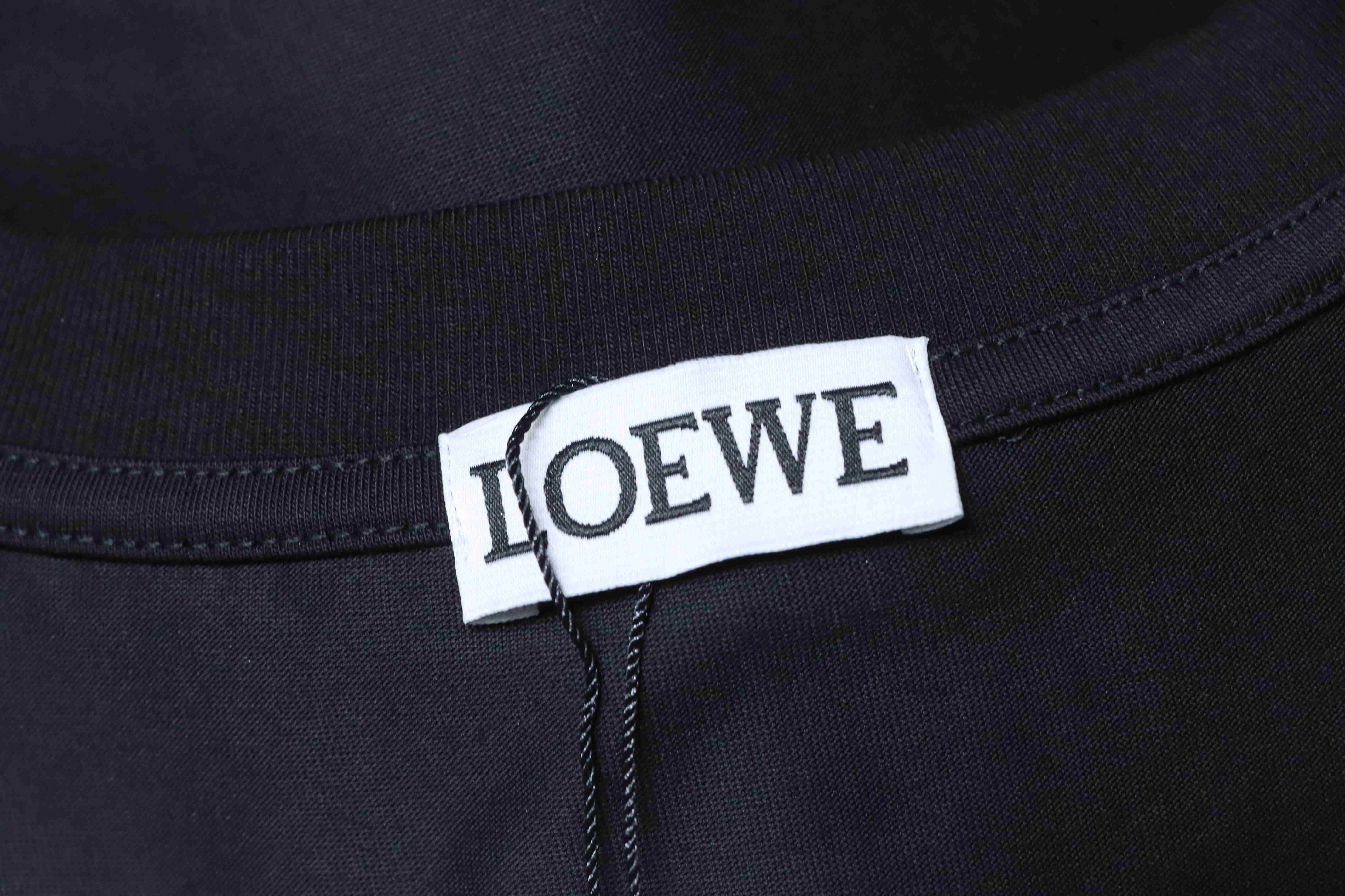 Loewe 25SS Graffiti Flocking Print Short Sleeve T-Shirt #1