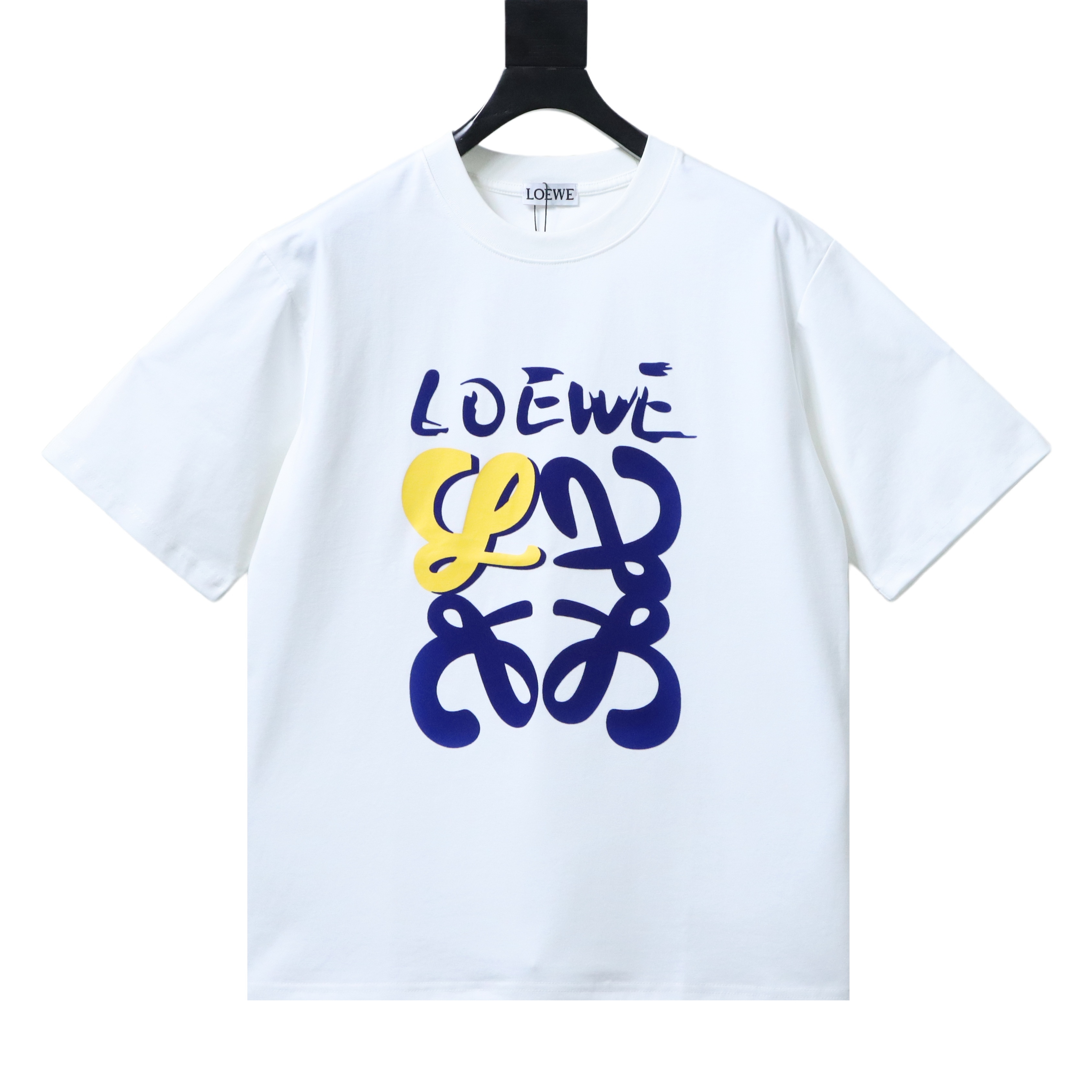 Loewe 25SS Graffiti Flocking Print Short Sleeve T-Shirt #2