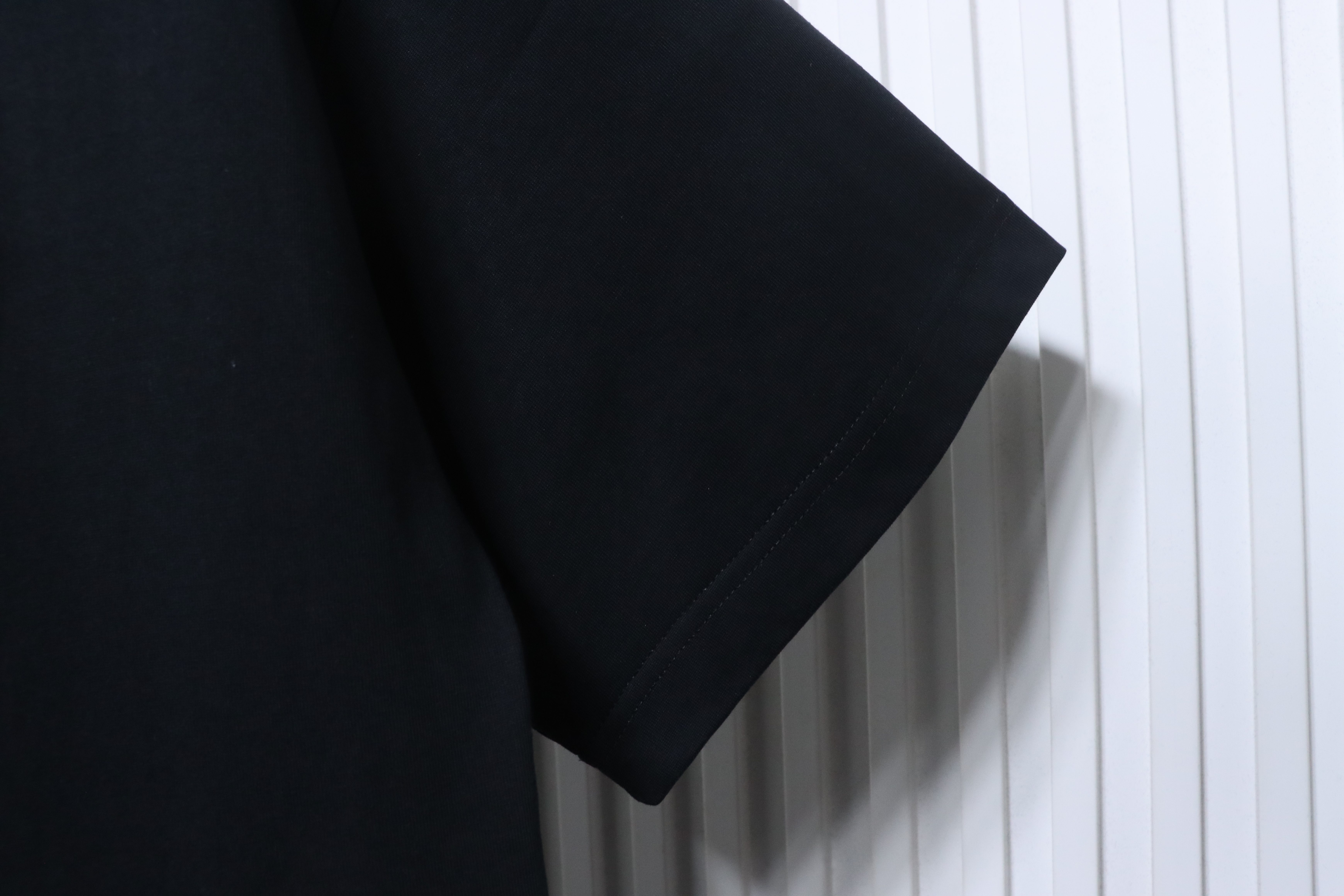 LOEWE 25SS Towel Embroidery Black Tee Chest Logo