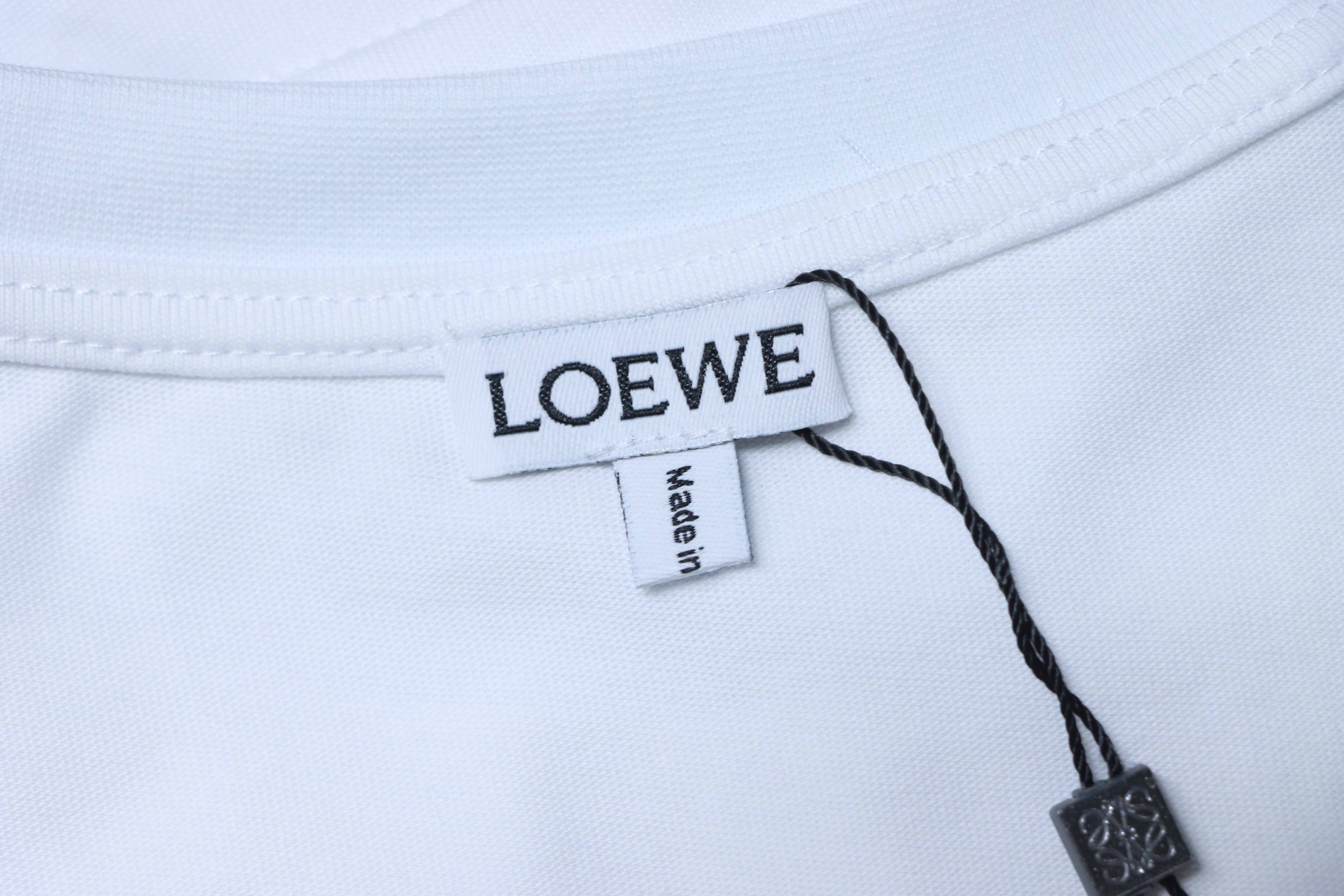 Loewe 26SS Cat Embroidery Short Sleeve T-Shirt