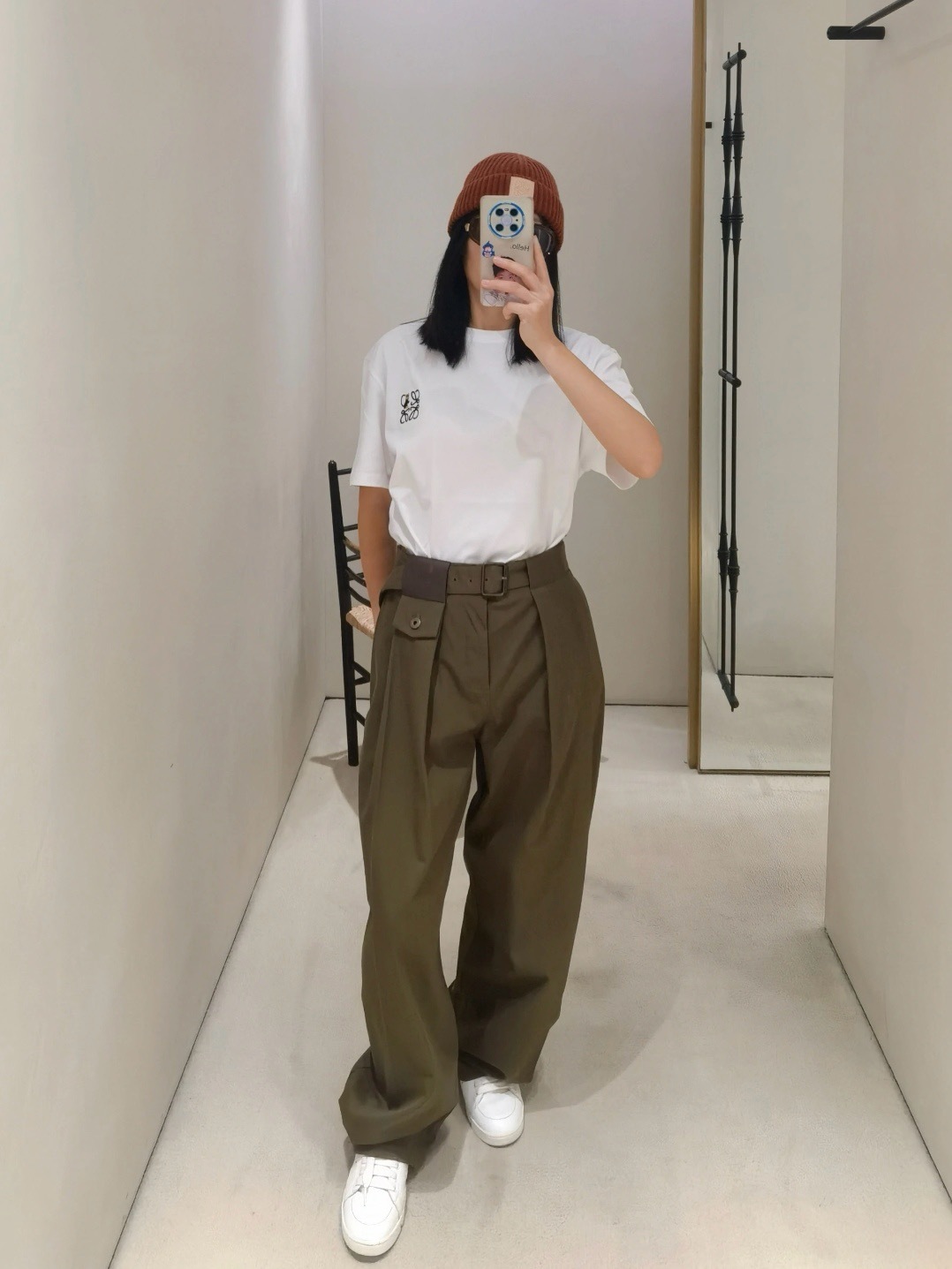 Loewe 26SS Cat Embroidery Short Sleeve T-Shirt