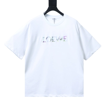 Loewe 26SS Colorful Embroidery Short Sleeve T-Shirt #1 01