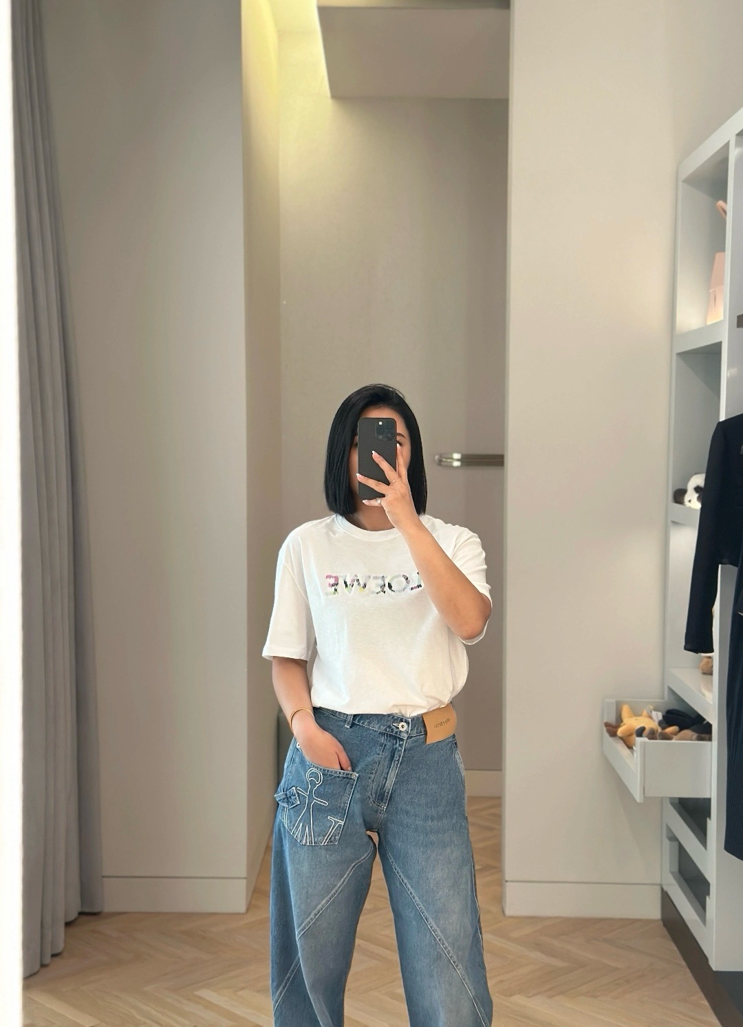 Loewe 26SS Colorful Embroidery Short Sleeve T-Shirt #1
