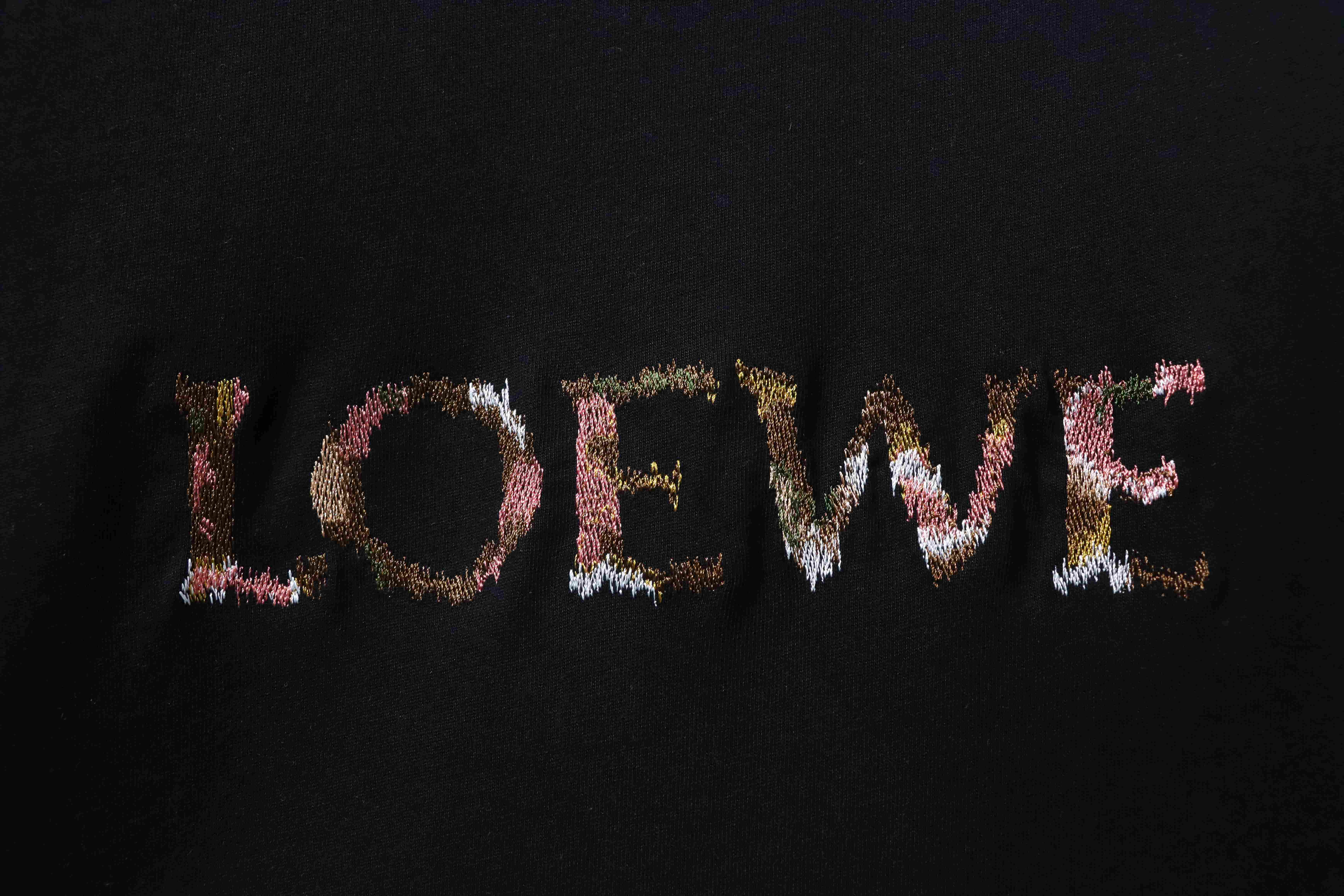 Loewe 26SS Colorful Embroidery Short Sleeve T-Shirt #2
