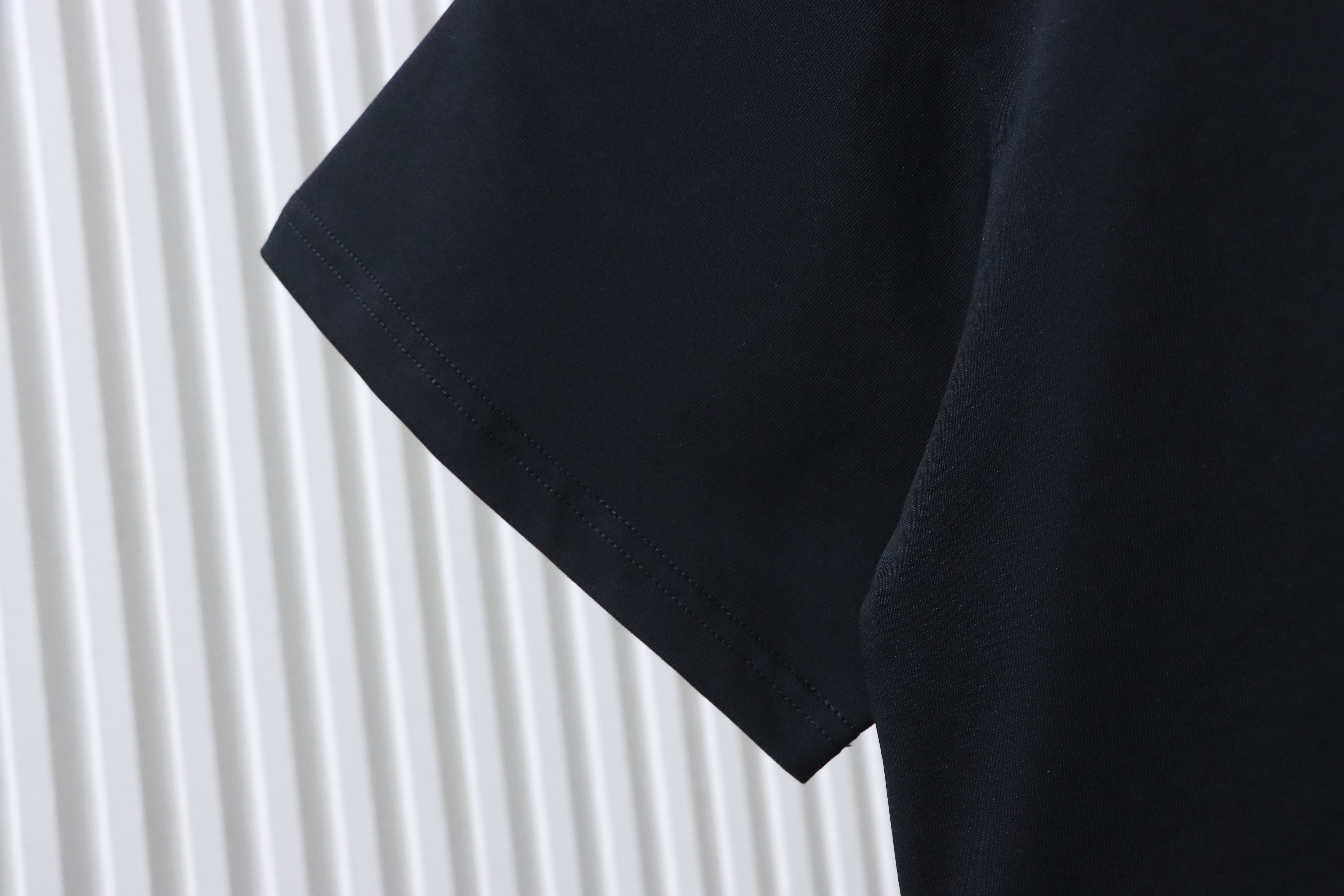 Loewe 26SS Fake Pocket Logo Tee Black Yellow Logo