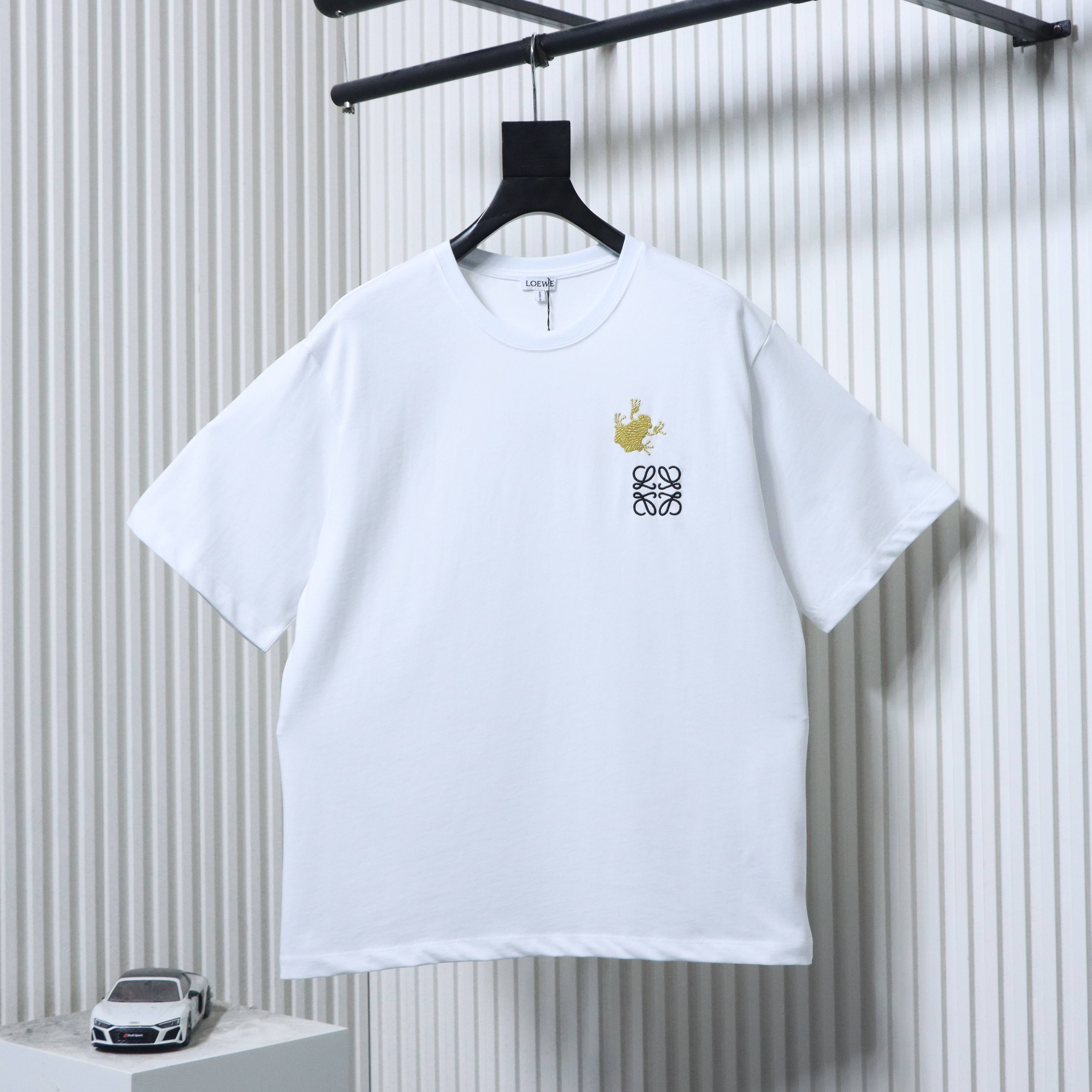 Loewe 26SS Frog Embroidery Short Sleeve T-Shirt #2