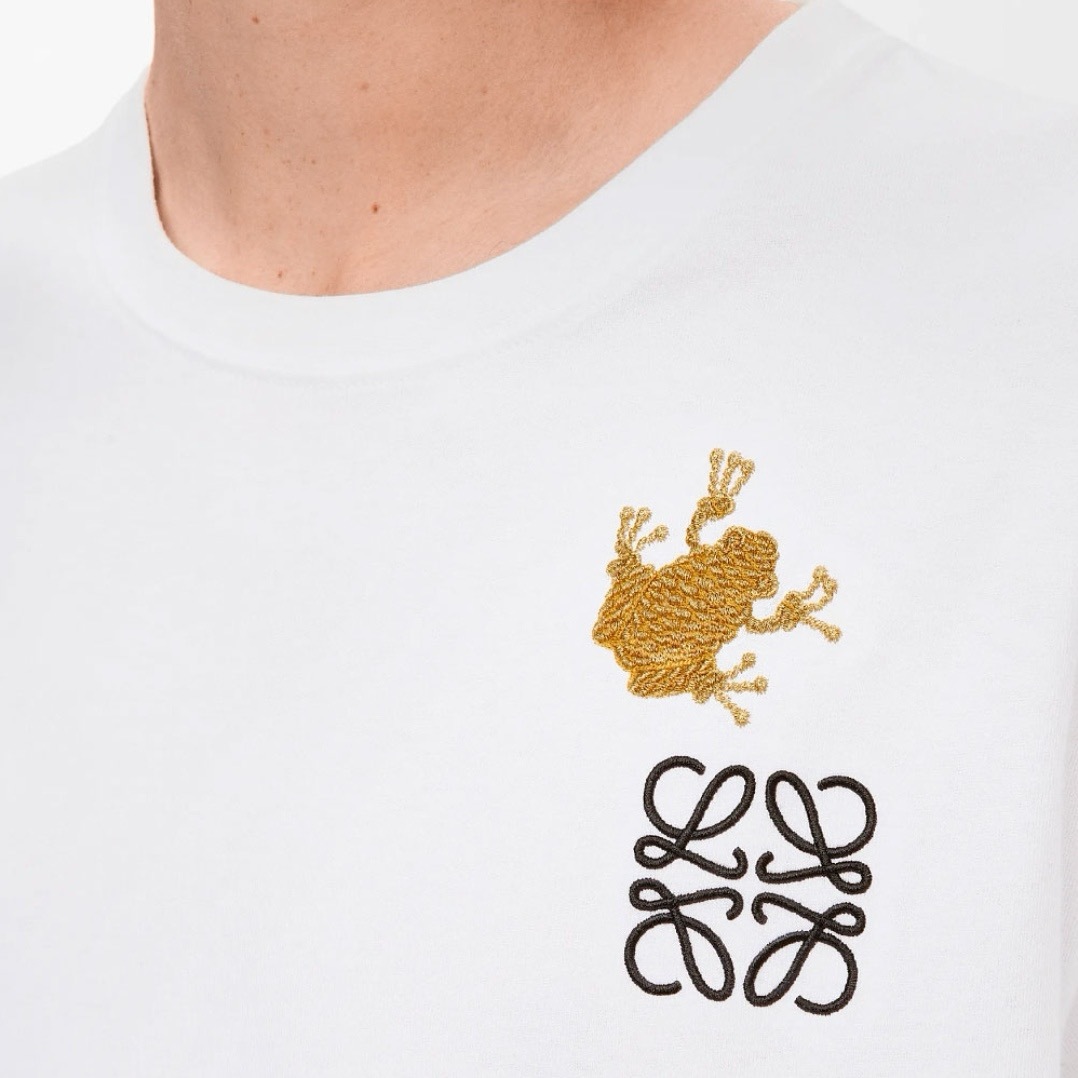 Loewe 26SS Frog Embroidery Short Sleeve T-Shirt #2