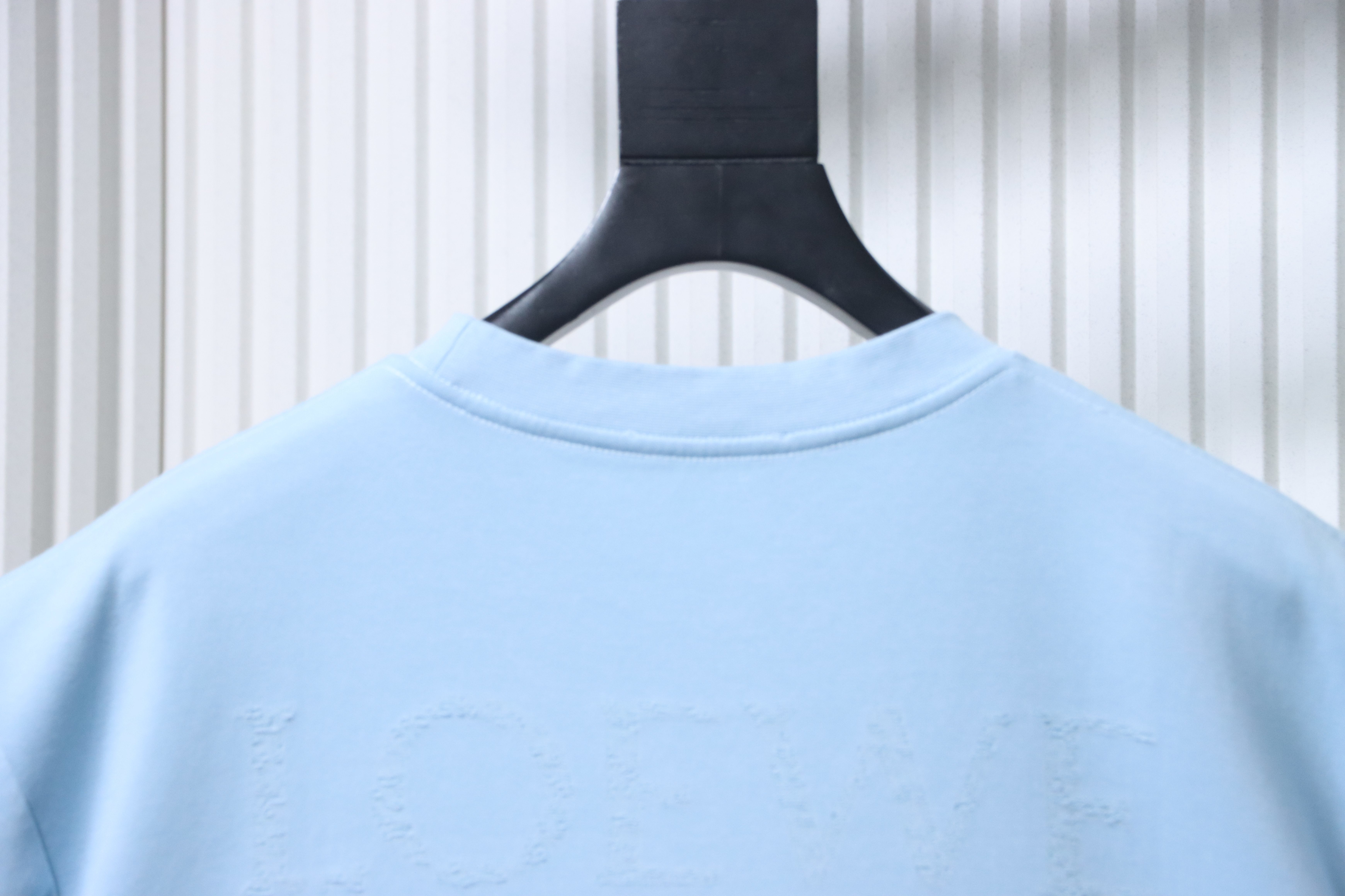 LOEWE 26SS Logo Burnout Hollow Short Sleeve Crewneck