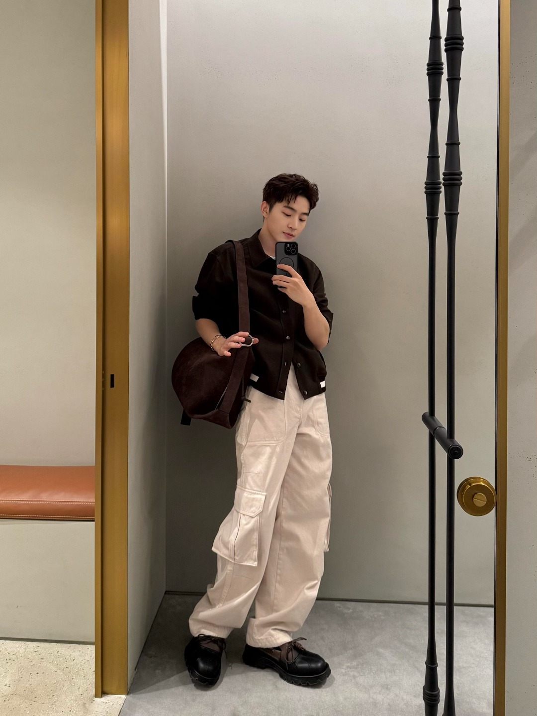 Loewe 26SS Maillard Collar Jacket