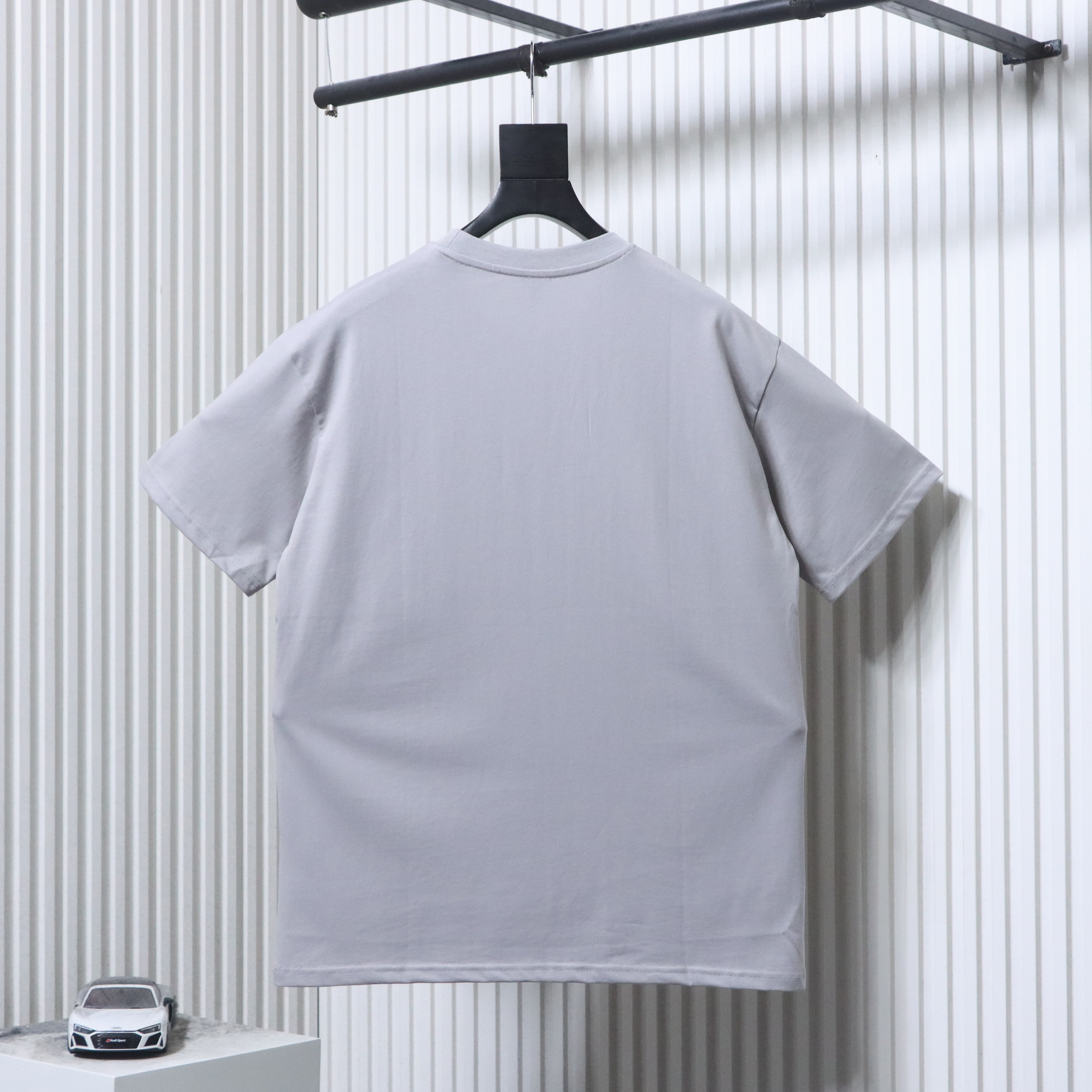 Loewe Anagram Embroidery Light Purple Tee White Stitch Logo