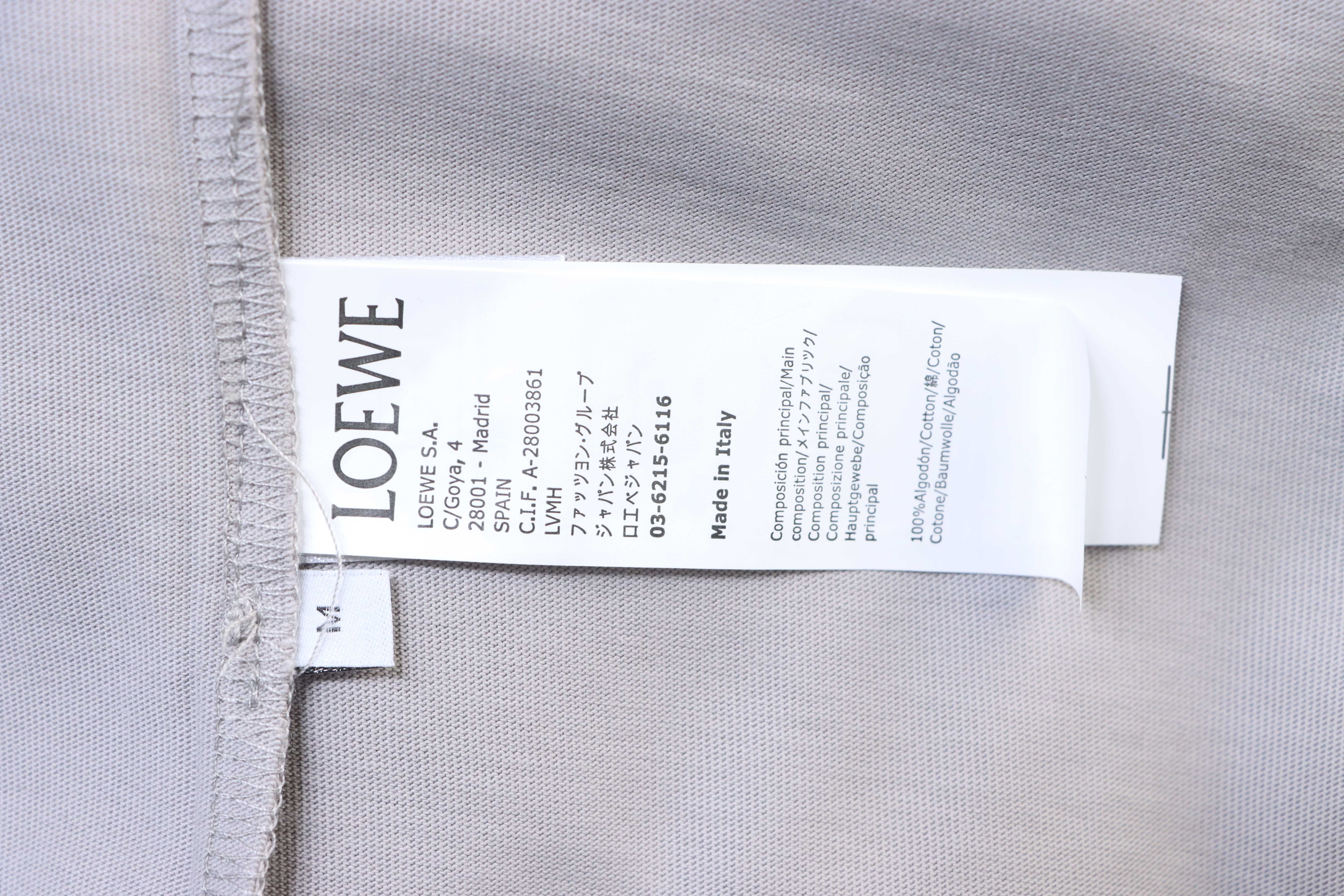 Loewe Anagram Embroidery Light Purple Tee White Stitch Logo