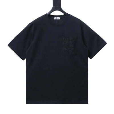 Loewe Classic Embroidery Letter Pocket Short Sleeve T-Shirt #1 01
