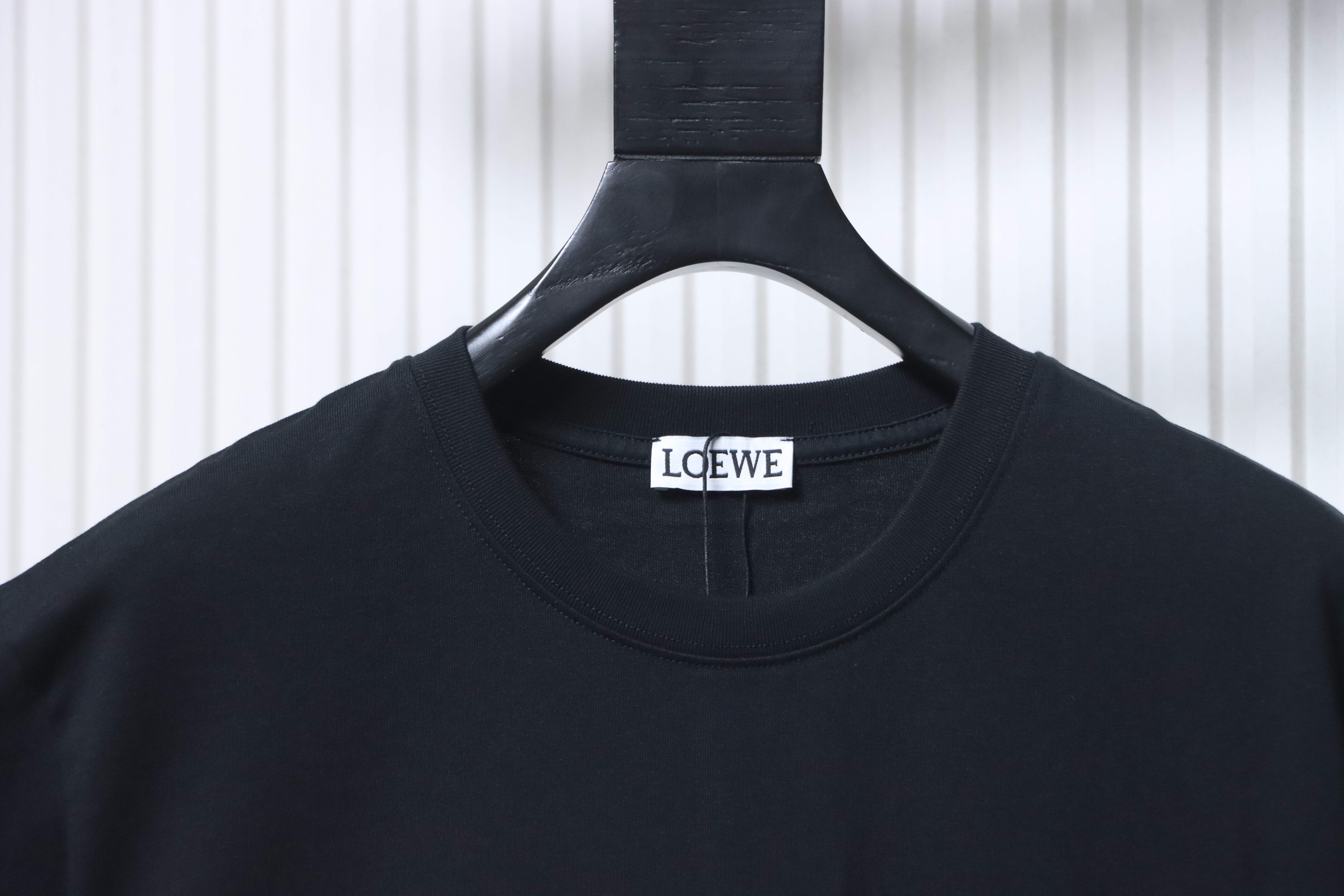 Loewe Classic Embroidery Letter Pocket Short Sleeve T-Shirt #1