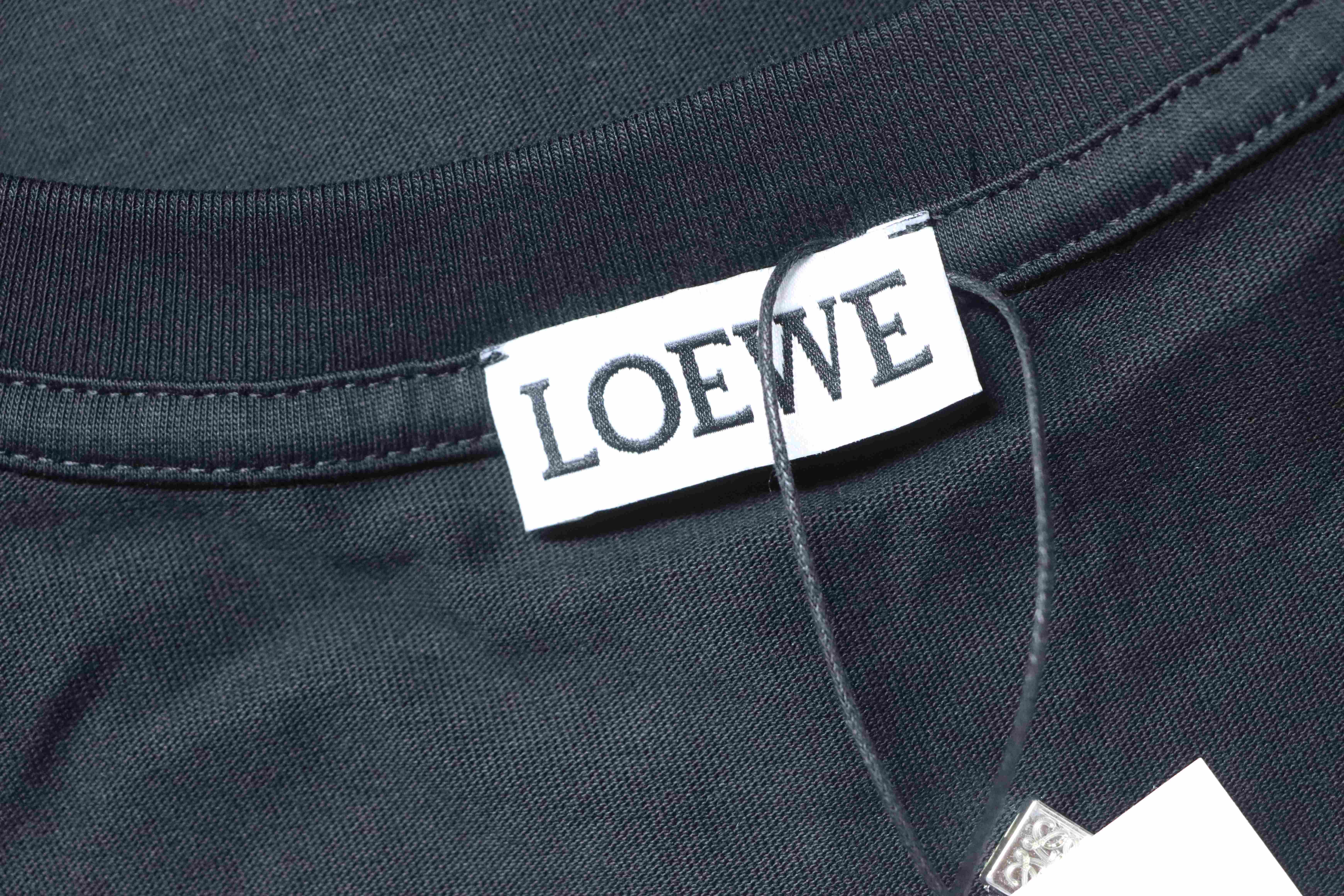 Loewe Classic Embroidery Letter Pocket Short Sleeve T-Shirt #1