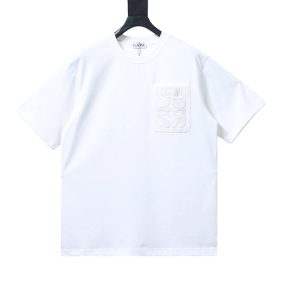Loewe Classic Embroidery Letter Pocket Short Sleeve T-Shirt #2 01