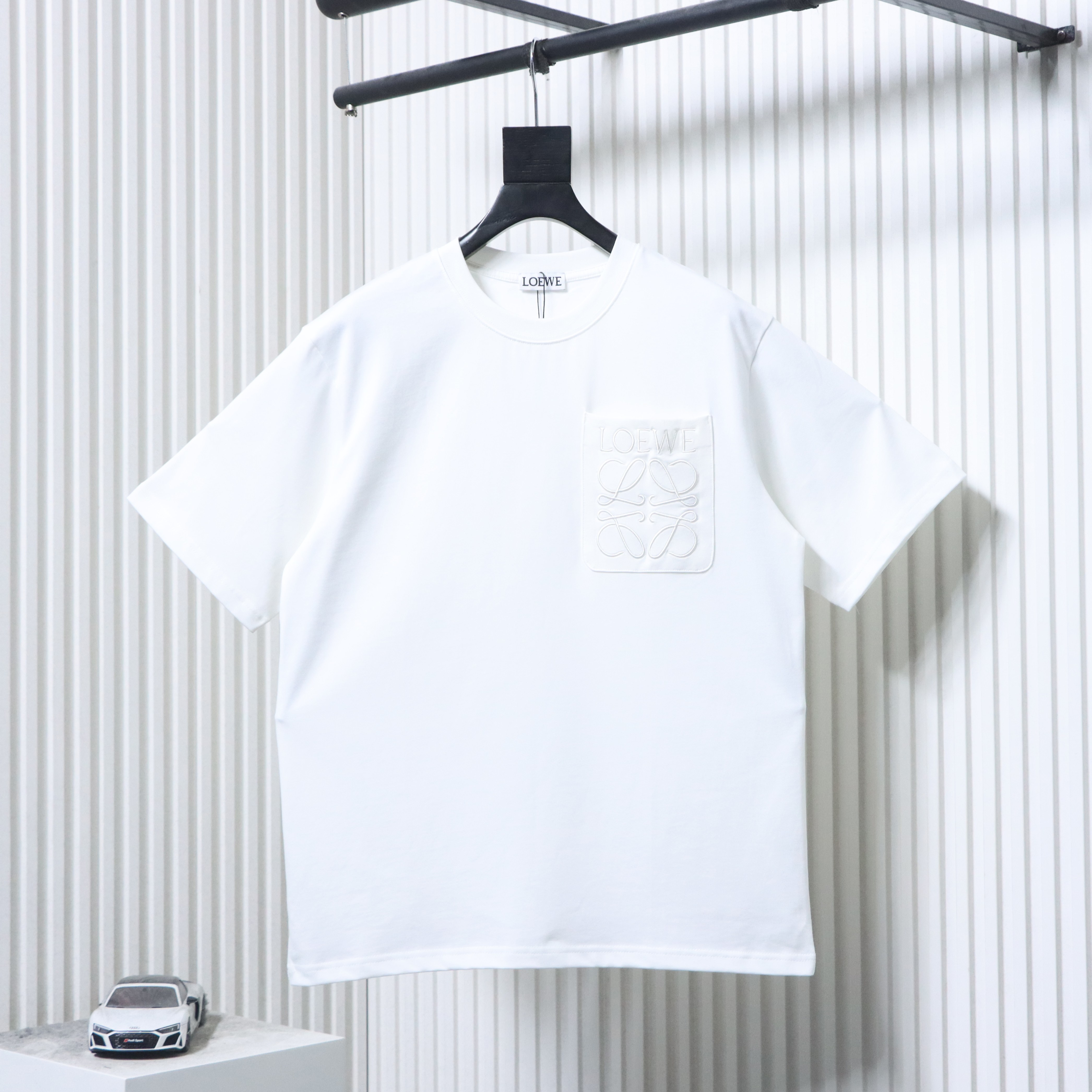 Loewe Classic Embroidery Letter Pocket Short Sleeve T-Shirt #2