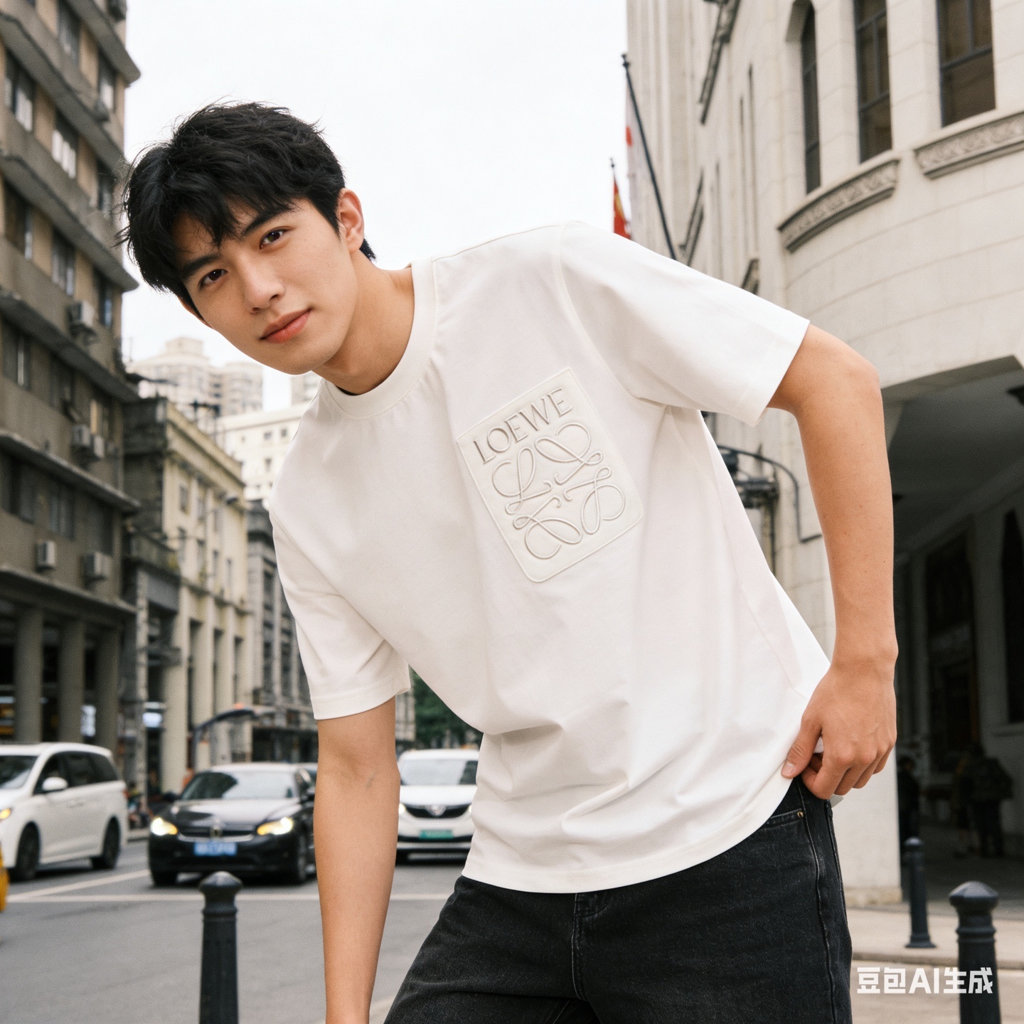 Loewe Classic Embroidery Letter Pocket Short Sleeve T-Shirt #2