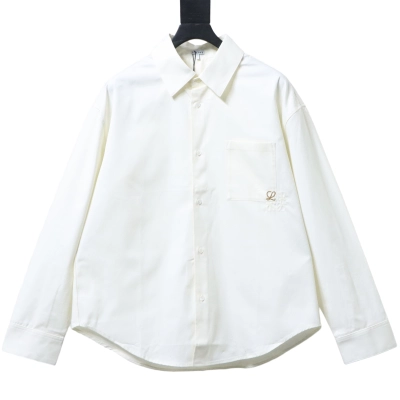Loewe Colorblock Embroidery Shirt 01
