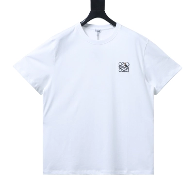 Loewe Embroidery Cat Short Sleeve White 01