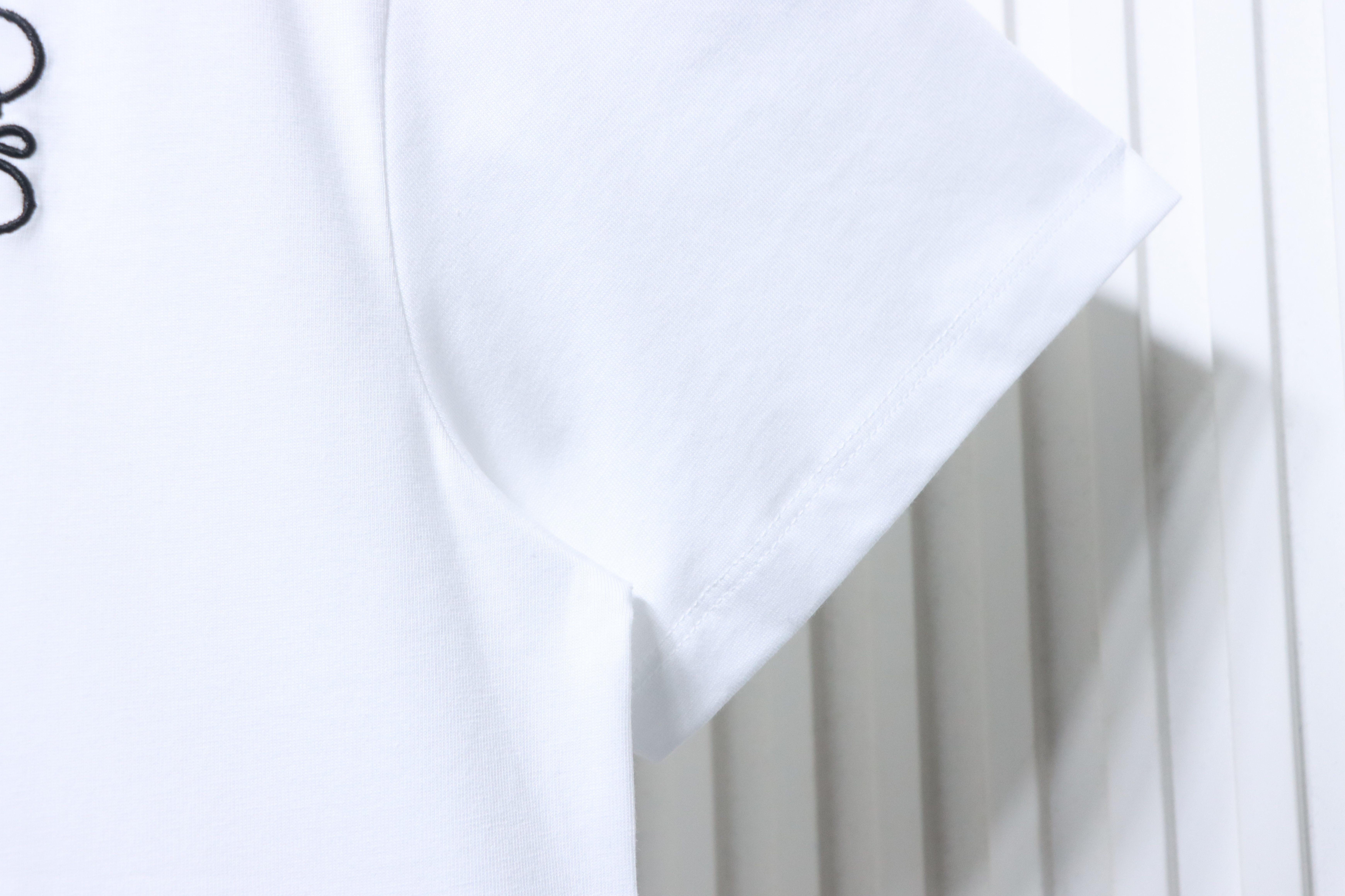 Loewe Embroidery Cat Short Sleeve White