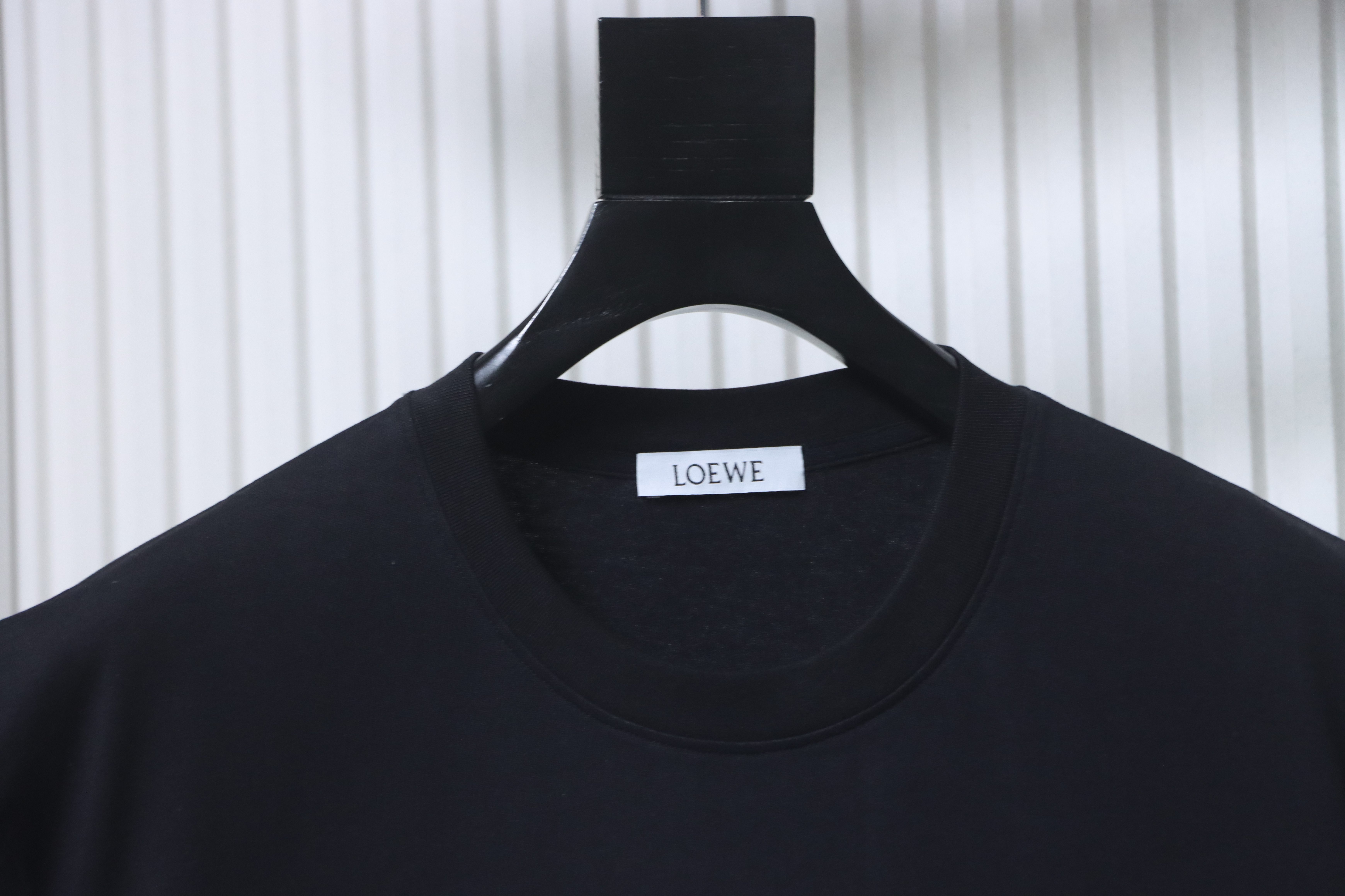 Loewe Fake Pocket Offset Letter Black Tee Side Color Print