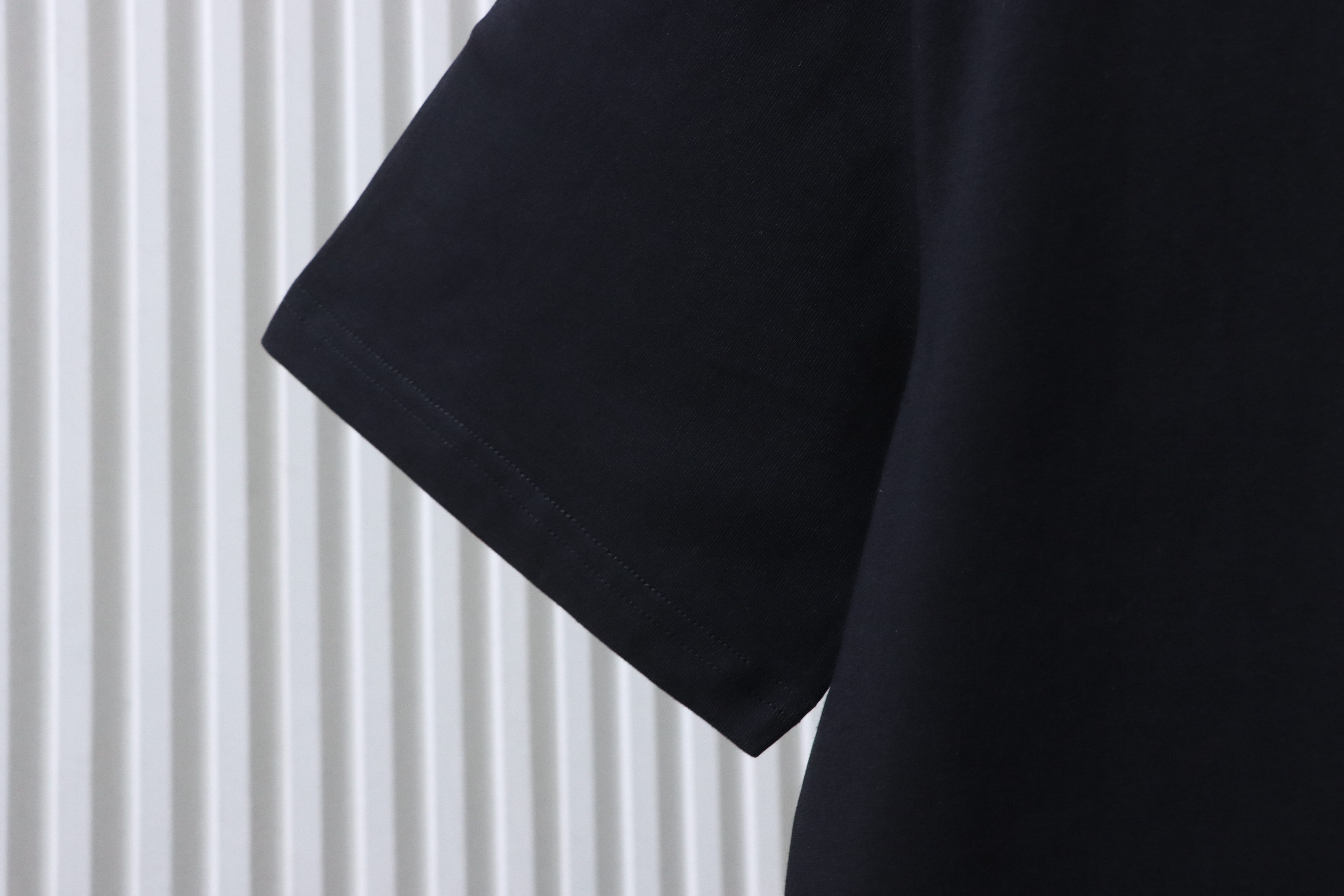Loewe Fake Pocket Offset Letter Black Tee Side Color Print