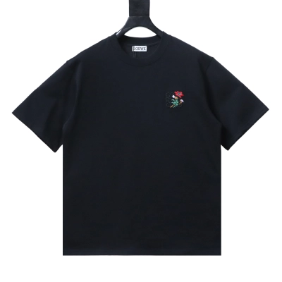Loewe Floral Embroidery Logo Short Sleeve #1 01