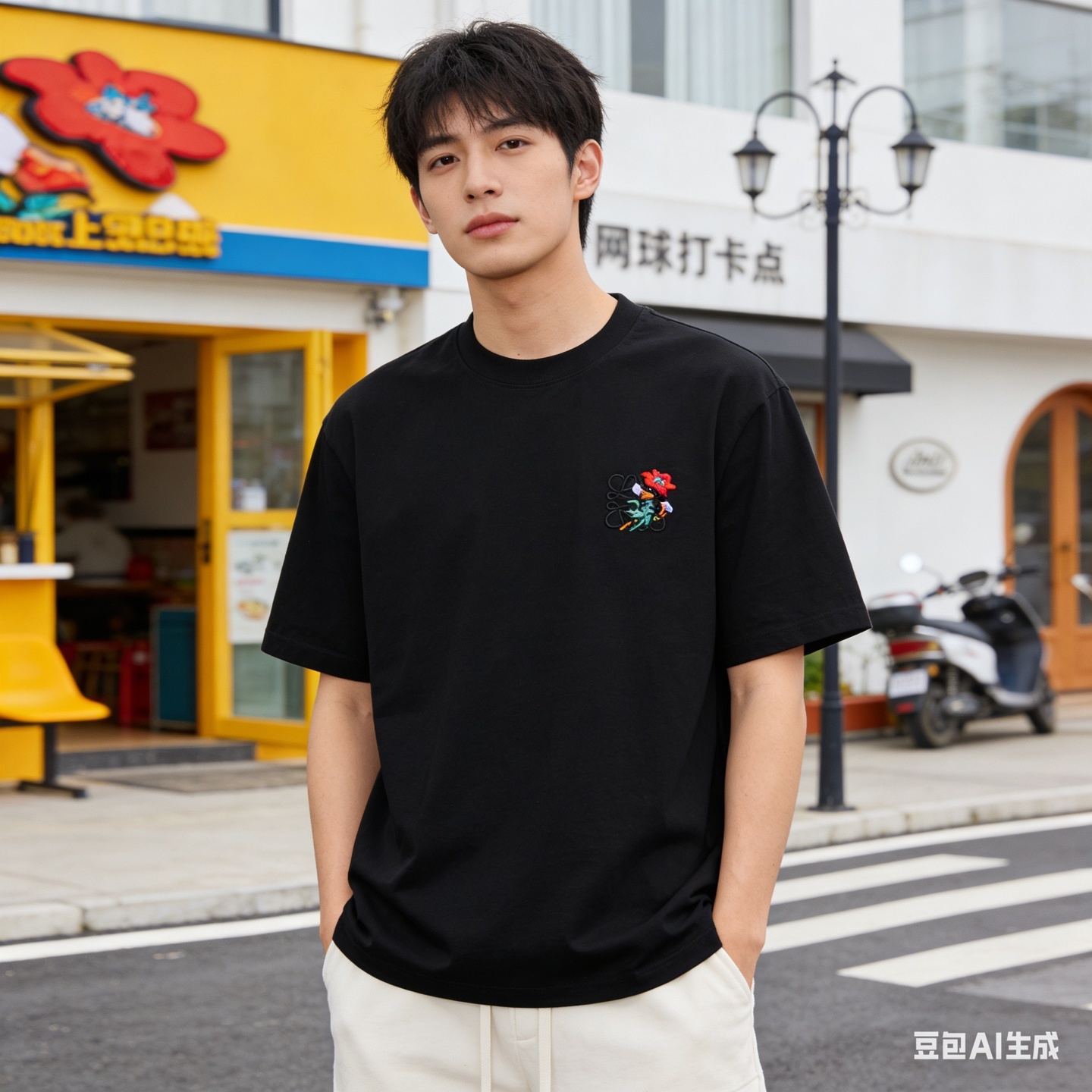 Loewe Floral Embroidery Logo Short Sleeve #1