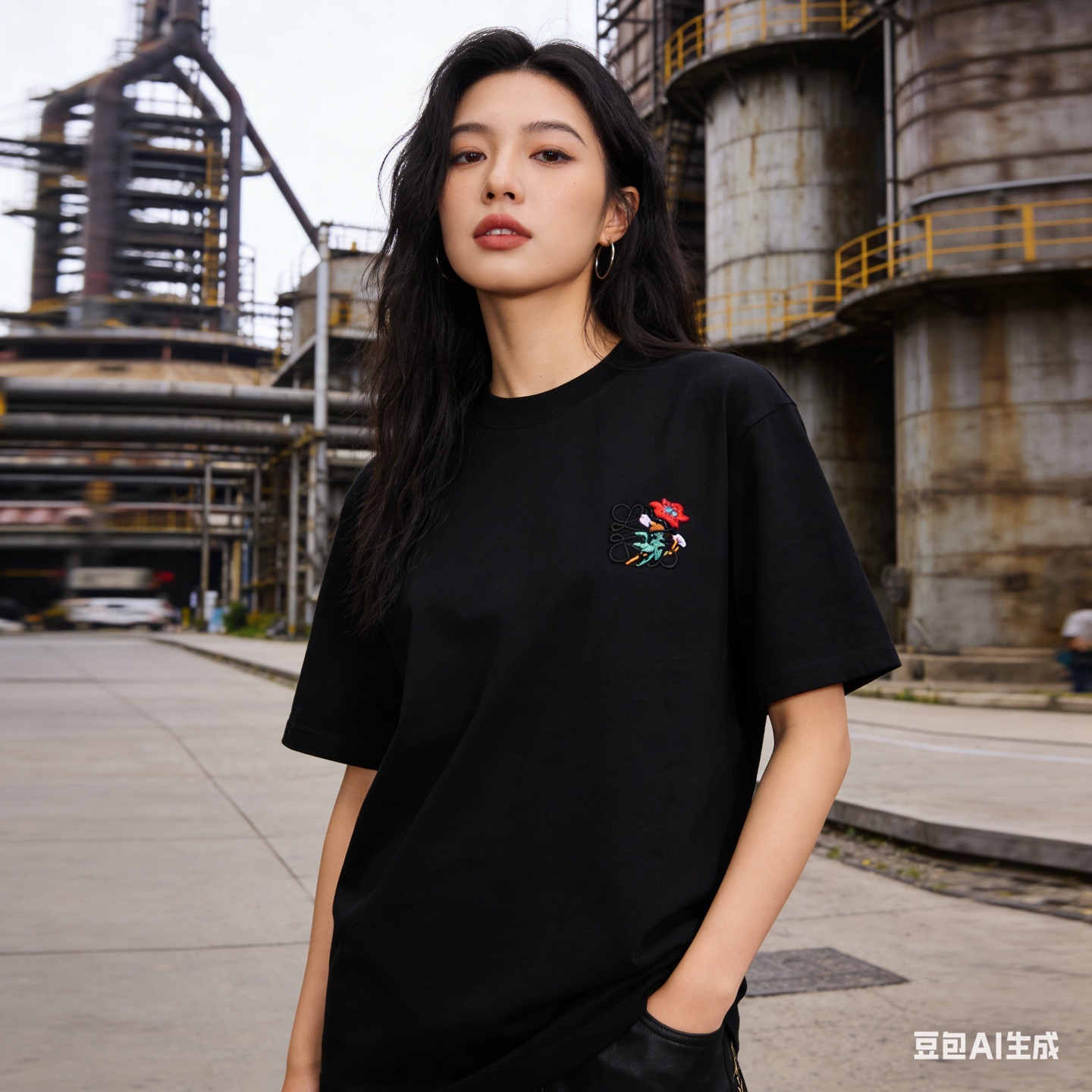 Loewe Floral Embroidery Logo Short Sleeve #1