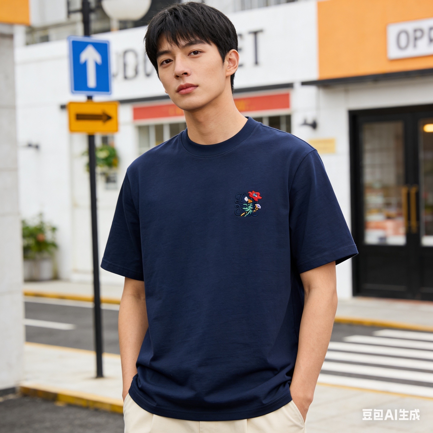 Loewe Floral Embroidery Logo Short Sleeve #2