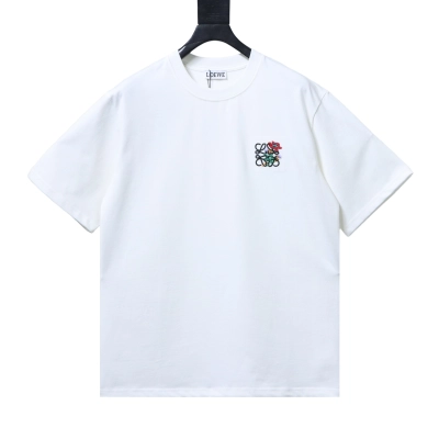 Loewe Floral Embroidery Logo Short Sleeve #3 01