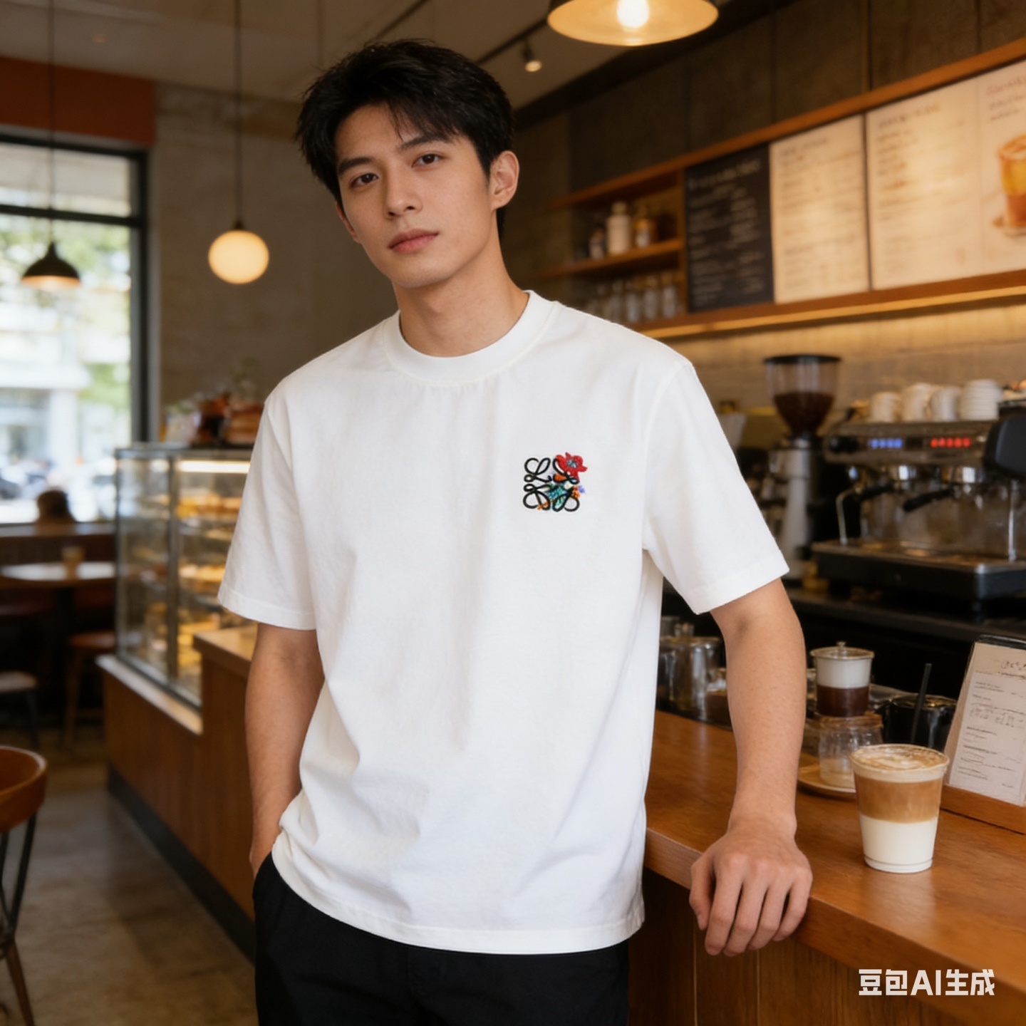 Loewe Floral Embroidery Logo Short Sleeve #3