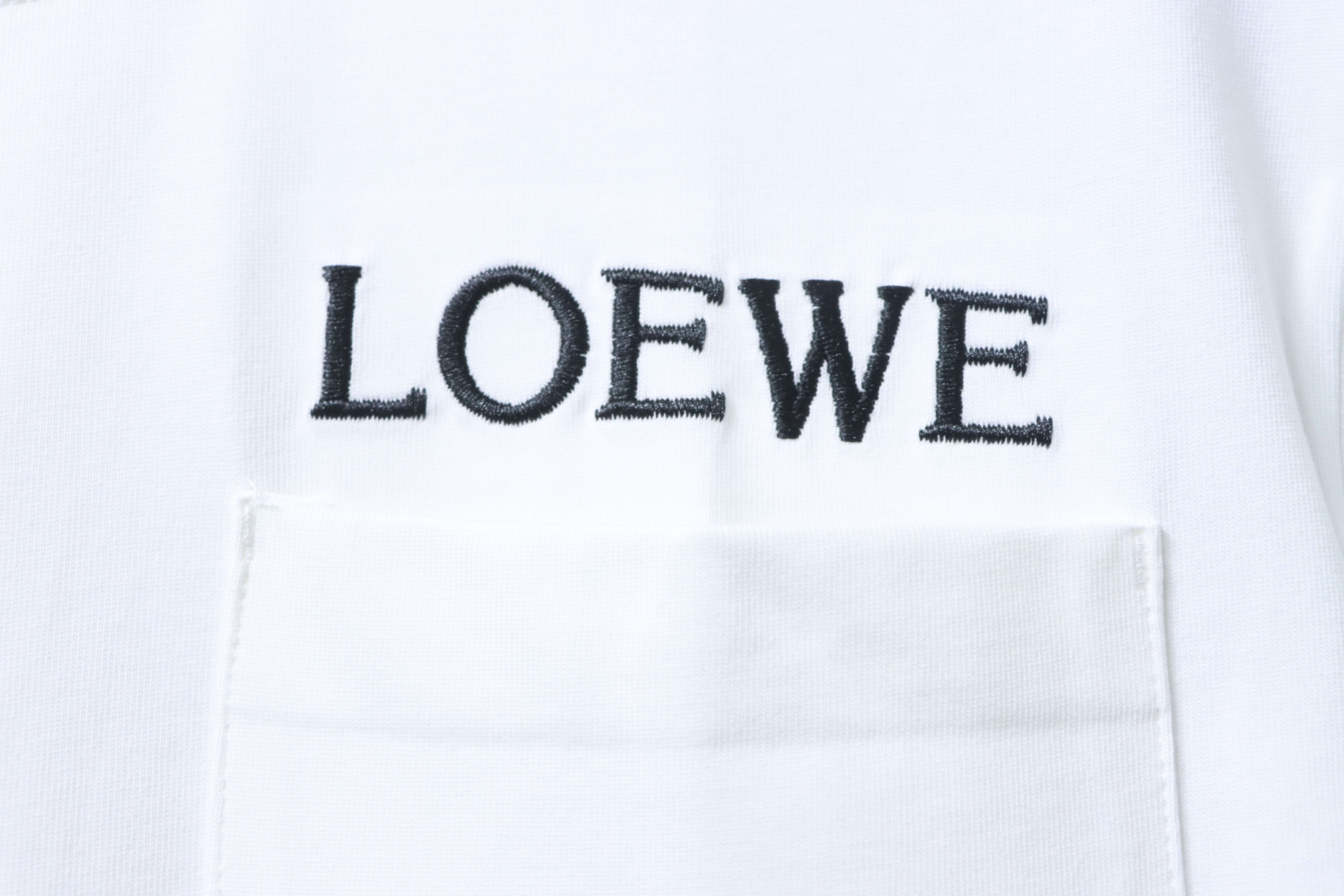 Loewe Pocket Embroidery Short Sleeve T-Shirt #2
