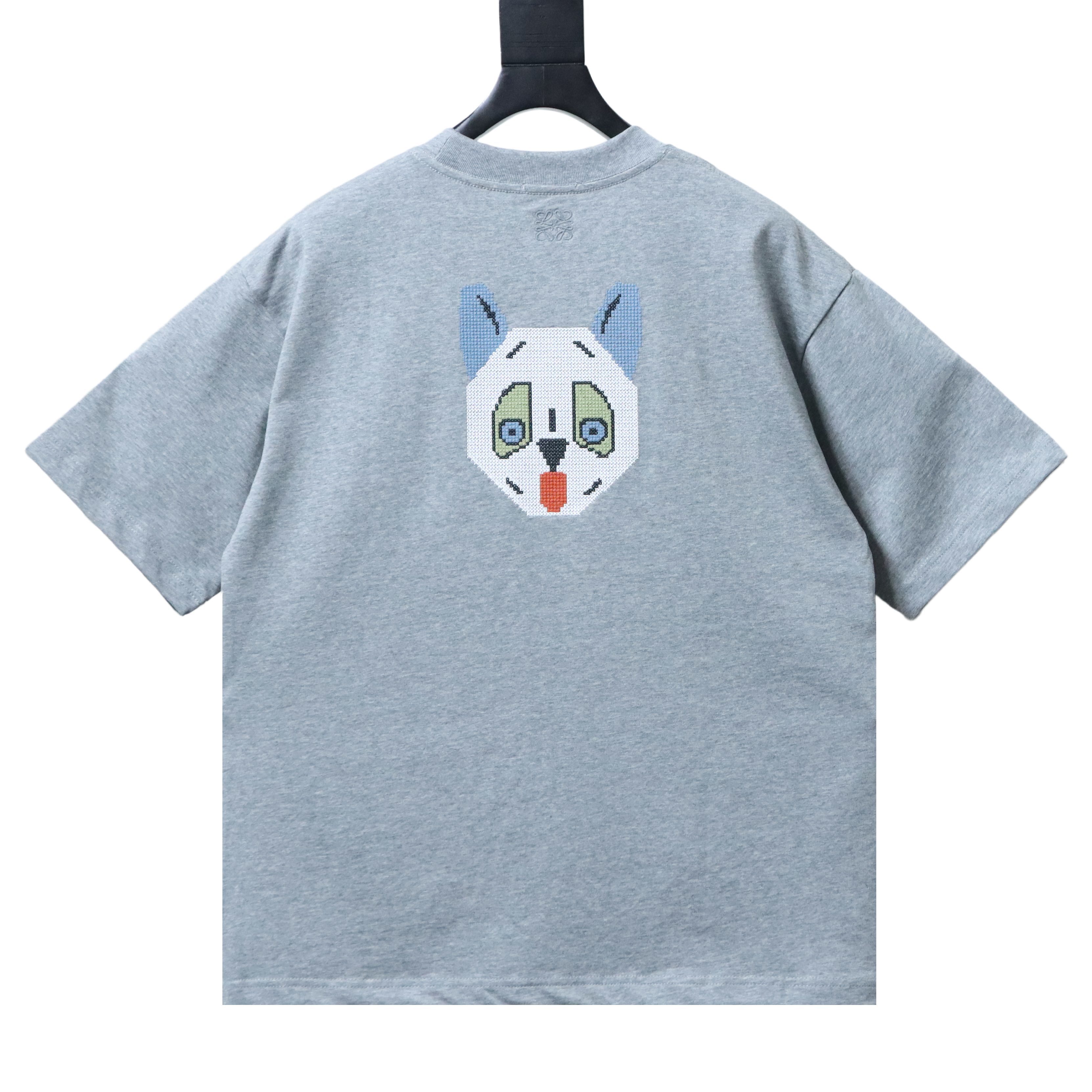 Loewe x Louis Wain Cat Letter Logo Embroidery Short Sleeve T-Shirt