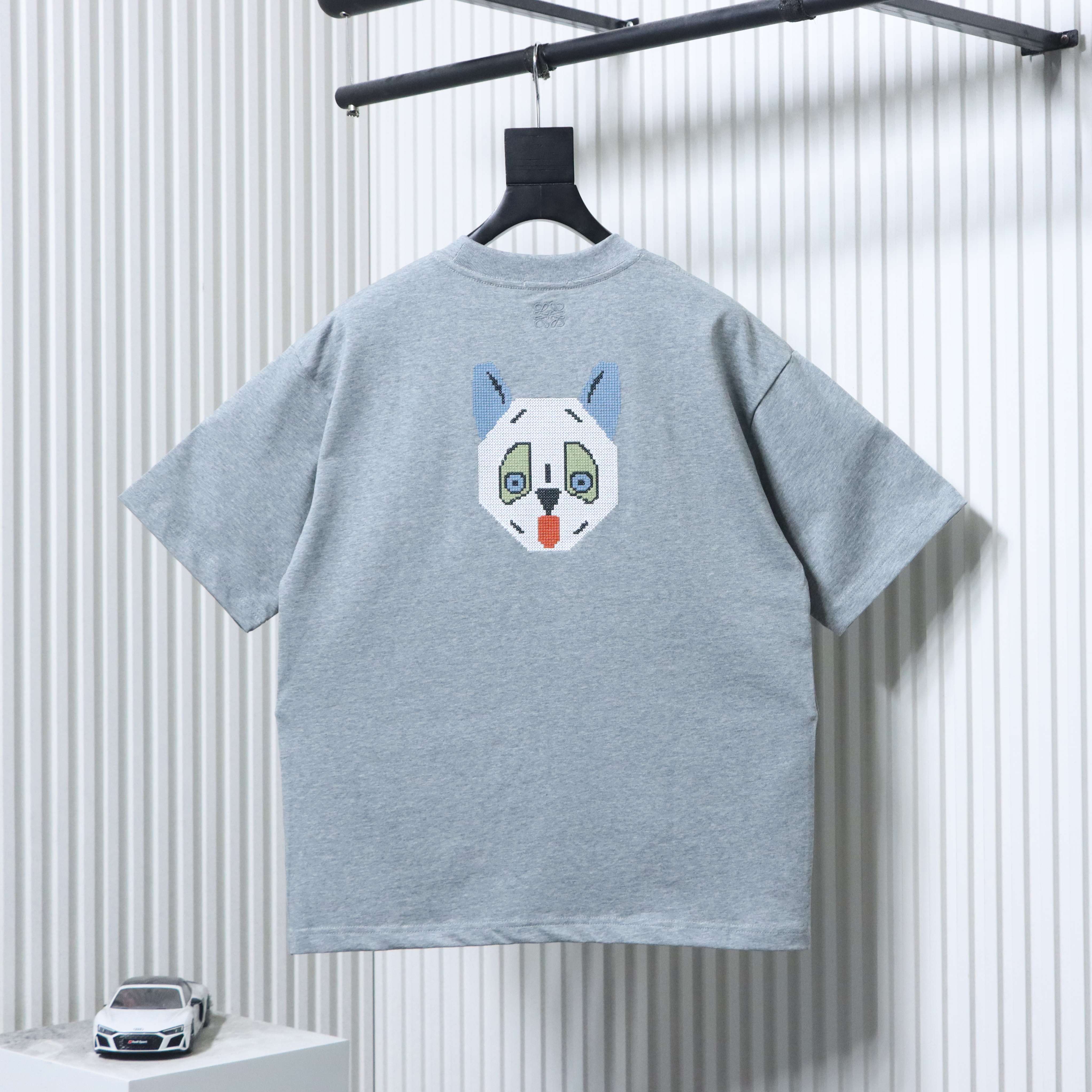 Loewe x Louis Wain Cat Letter Logo Embroidery Short Sleeve T-Shirt