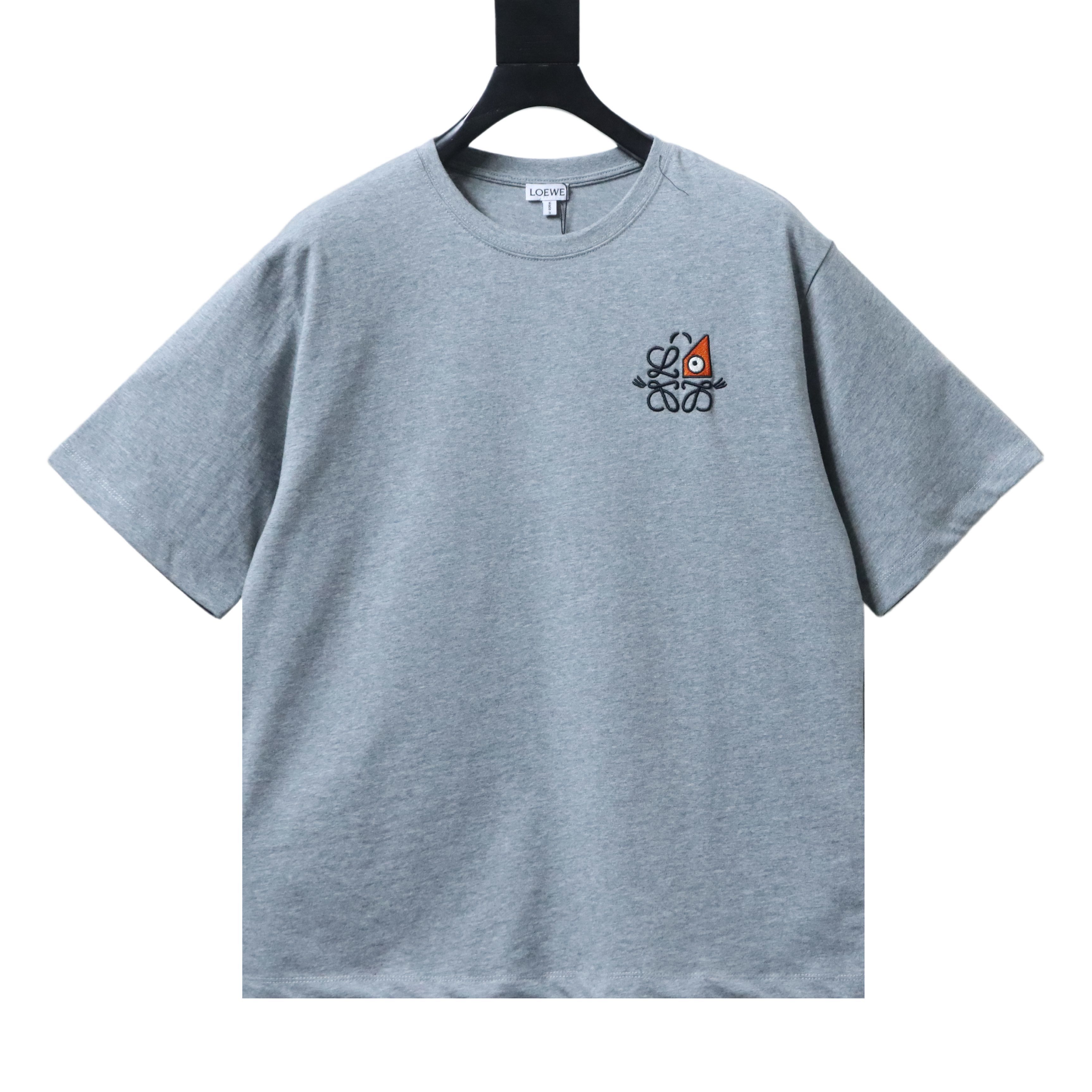 Loewe x Louis Wain Monster Eye Logo Embroidery Short Sleeve T-Shirt #1