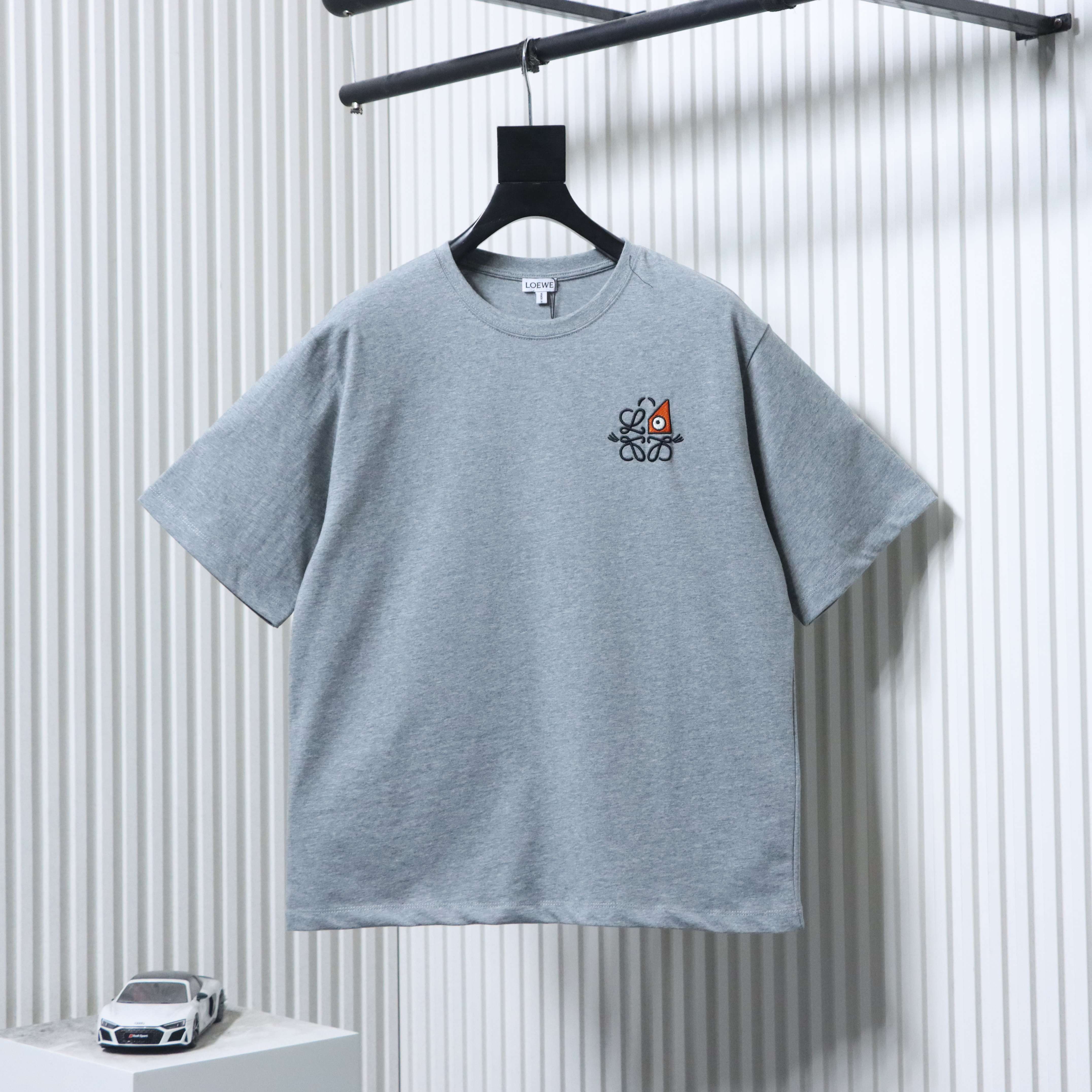 Loewe x Louis Wain Monster Eye Logo Embroidery Short Sleeve T-Shirt #1