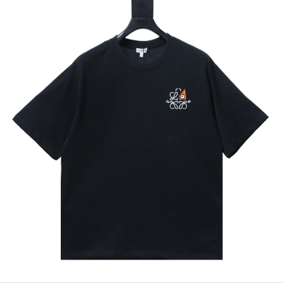 Loewe x Louis Wain Monster Eye Logo Embroidery Short Sleeve T-Shirt #2 01