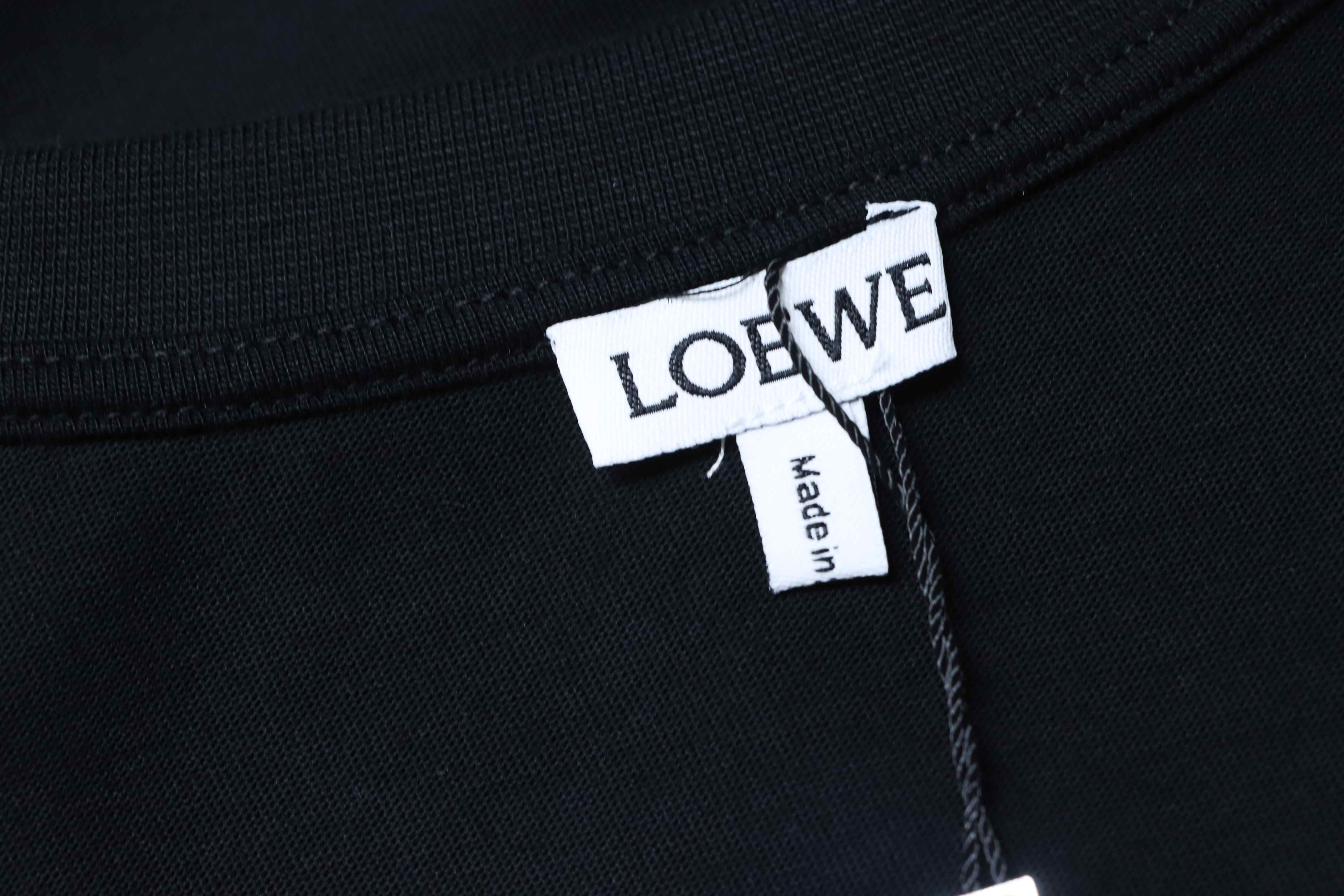 Loewe x Louis Wain Monster Eye Logo Embroidery Short Sleeve T-Shirt #2