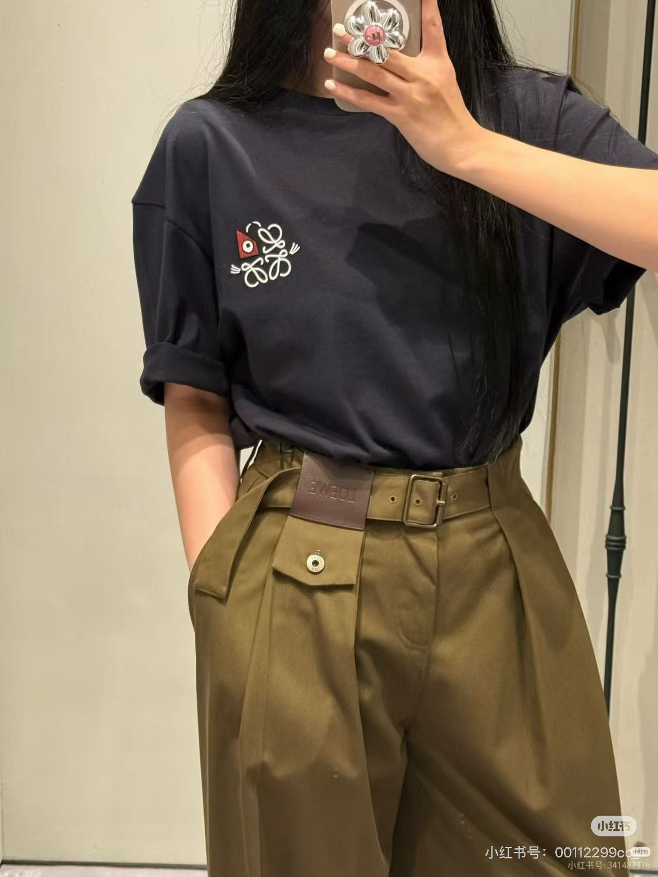 Loewe x Louis Wain Monster Eye Logo Embroidery Short Sleeve T-Shirt #2