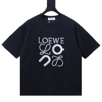 LOEWE x On Collaboration Black Print Short Sleeve T-Shirt 01