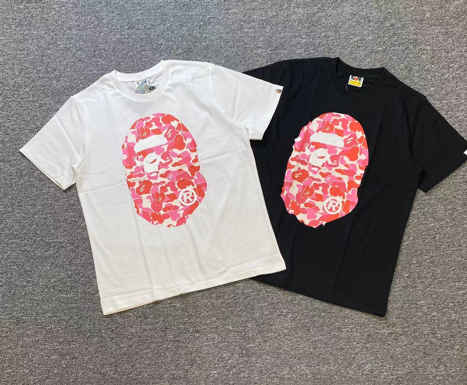 BAPE Shirt 1002 BAPE Classic Front &amp; Back Ape Head Print T-Shirt