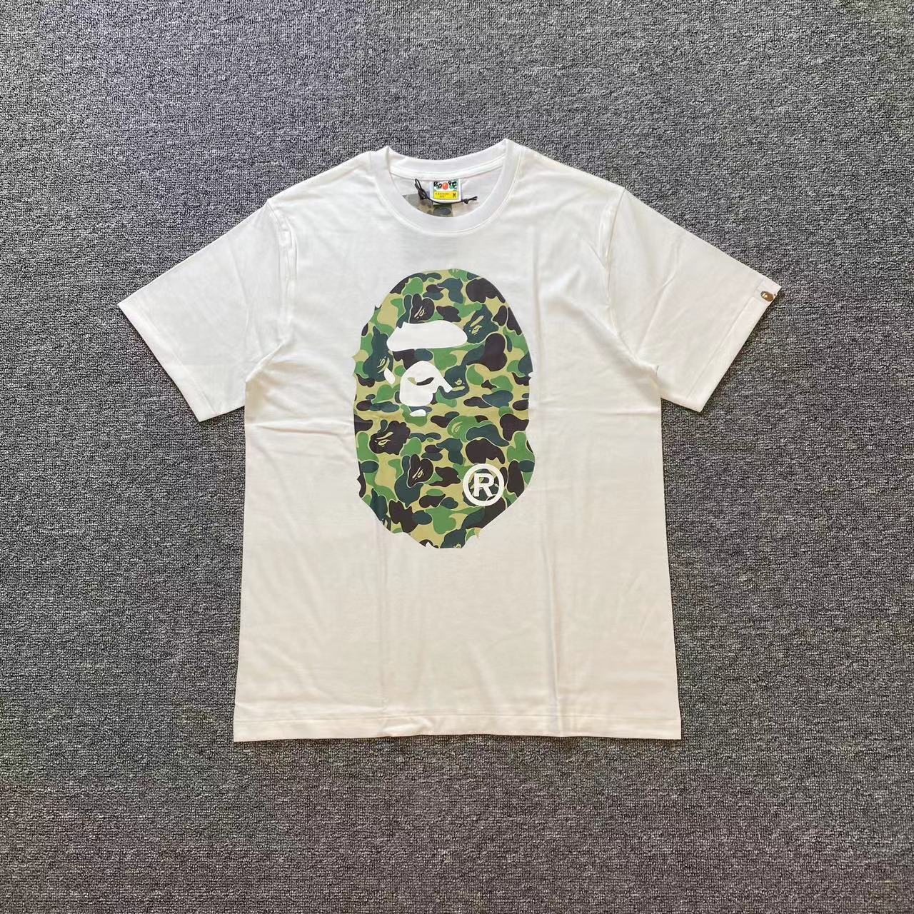 BAPE Shirt 1002 BAPE Classic Front &amp; Back Ape Head Print T-Shirt