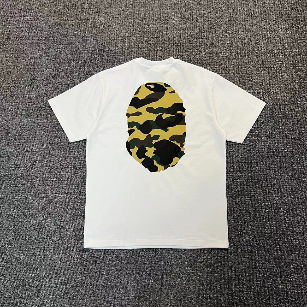 BAPE Shirt 1003 Black Green &amp; White Green &amp; Black Yellow &amp; White Yellow