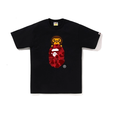 BAPE Shirt 1015 Black Red / Black Yellow / White Blue / White Purple 01