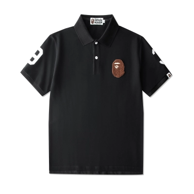 BAPE Shirt 1019 Black / White / Red 01