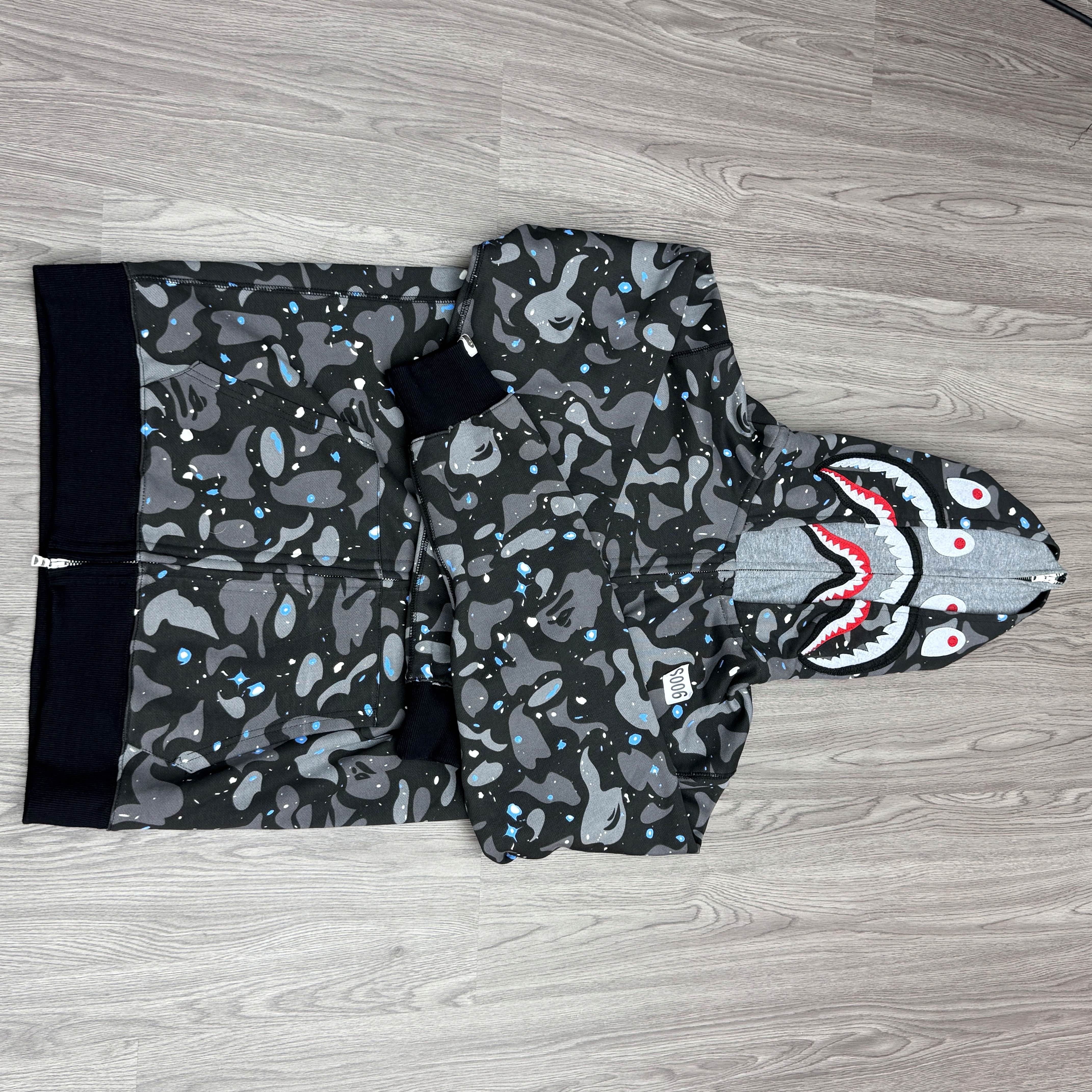 BAPE Shirt 2266 Starry Black Double Hood