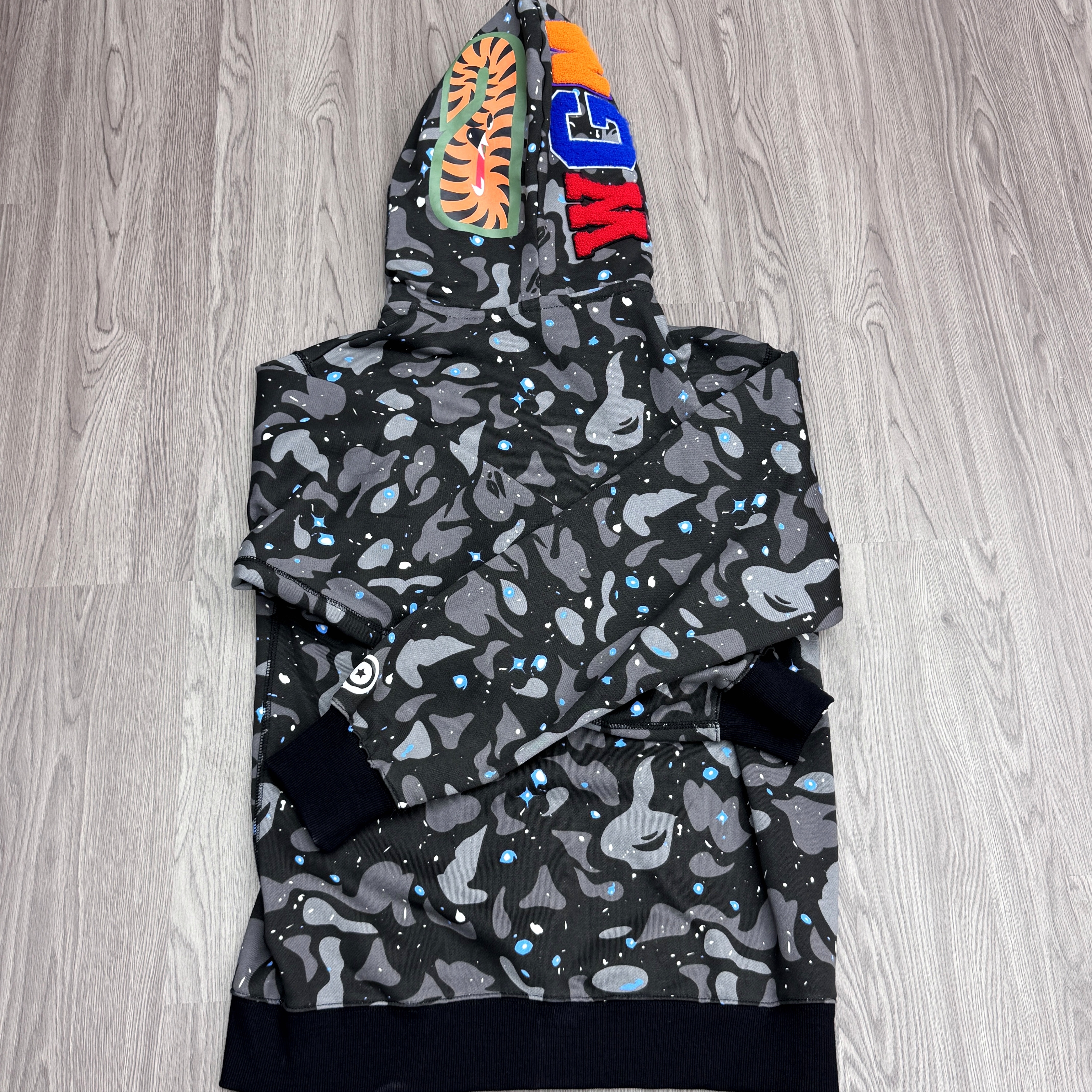 BAPE Shirt 2266 Starry Black Double Hood