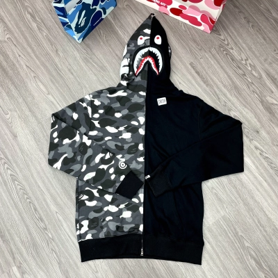 BAPE Shirt 2302 Black/Black Single Hood 01